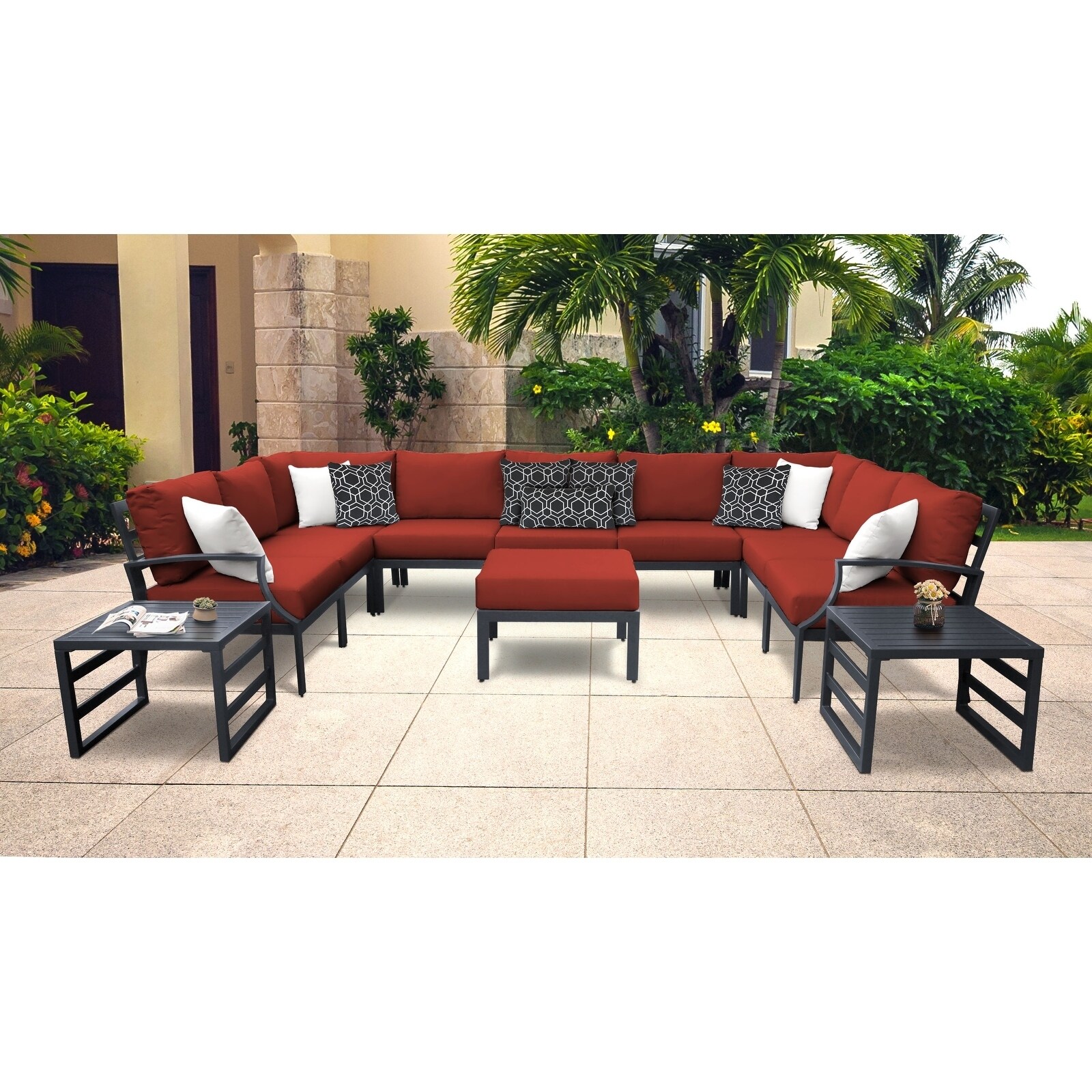 Lexington 12-piece Outdoor Aluminum Patio Furniture Set 12g