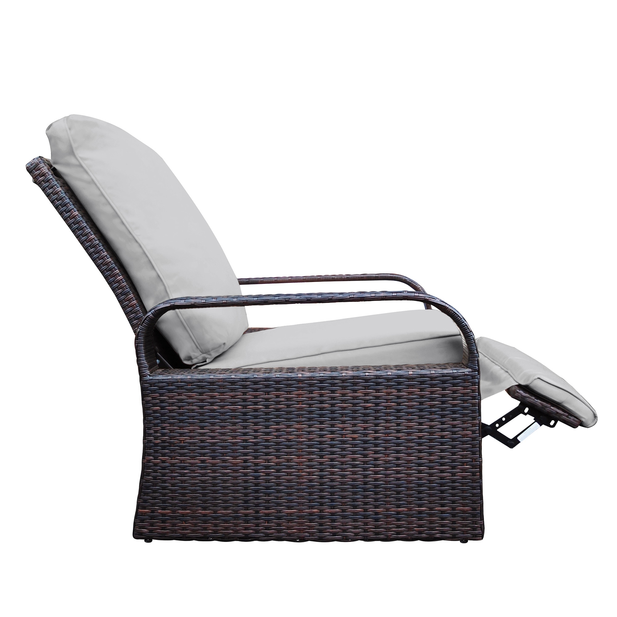 Automatic Adjustable Wicker Lounge Recliner Chair
