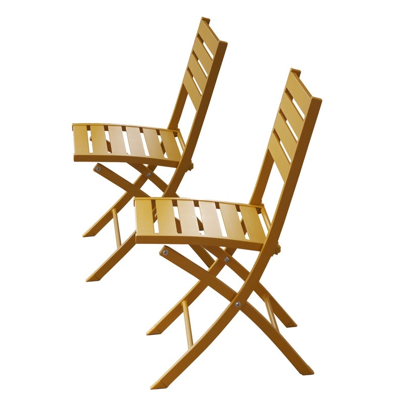 2 Pieces Outdoor Folding Chairs