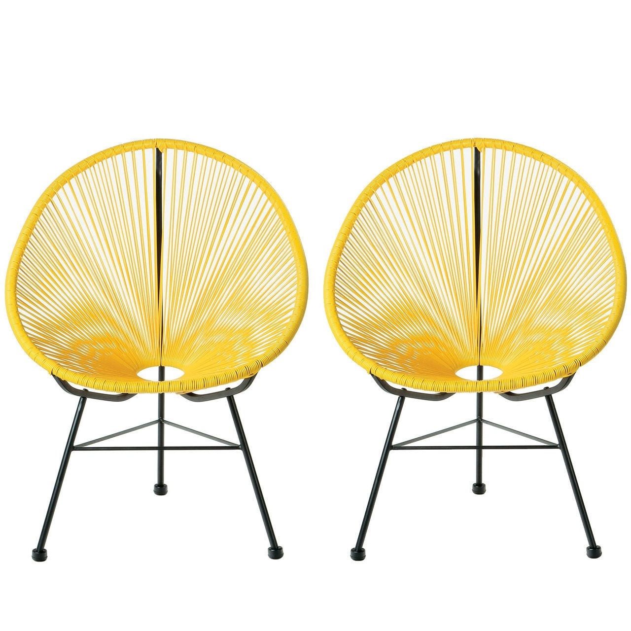 Handmade Acapulco Basket Lounge Chair  Set Of 2