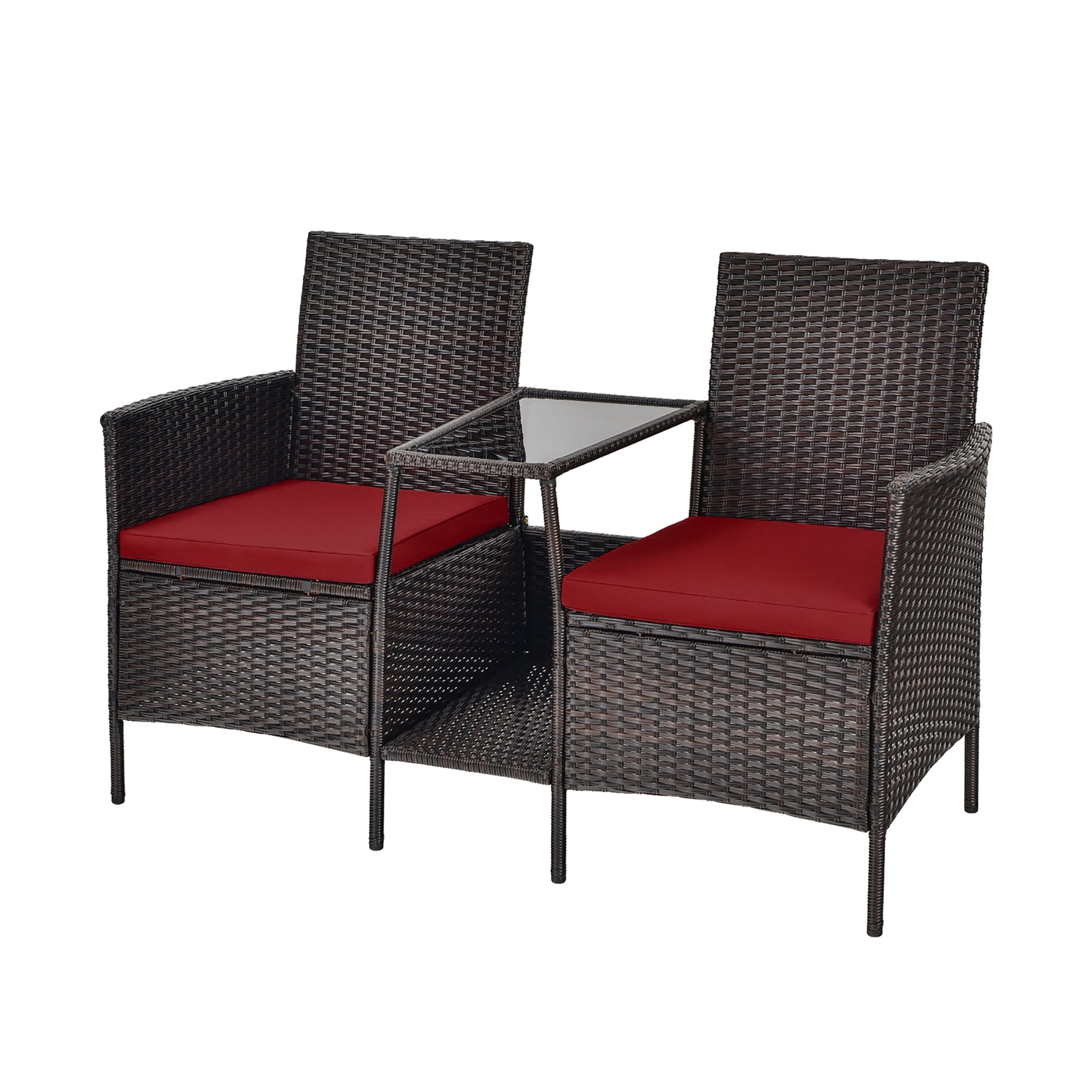 Outdoor Furniture Set Rattan Conversation Set With Coffeetable