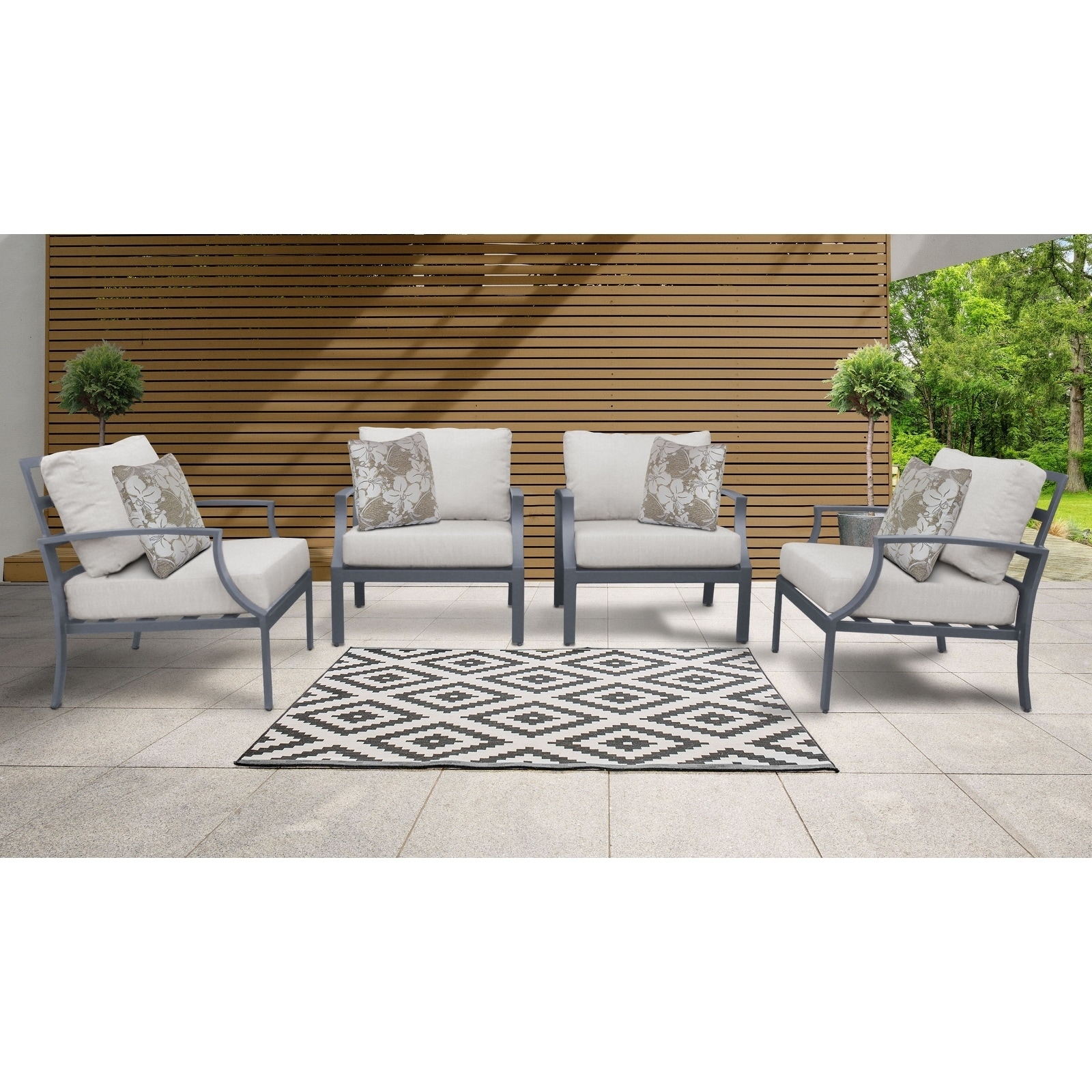 Moresby 4-piece Outdoor Aluminum Patio Furniture Set 04g By Havenside Home
