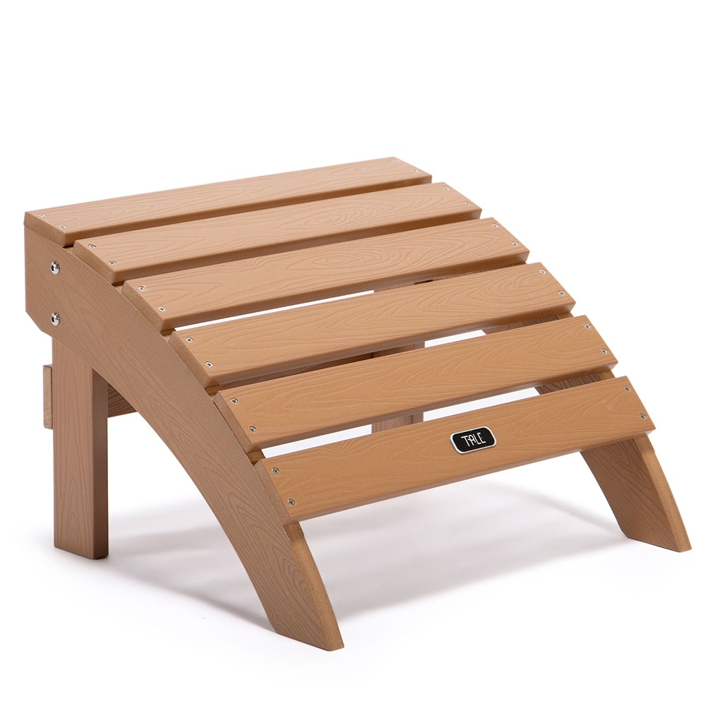 Adirondack Ottoman Footstool All-weather Fade-resistant Plastic Wood