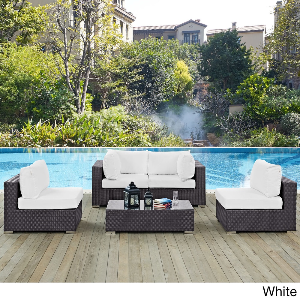 Bocabec 5-piece Outdoor Patio Sectional Set By Havenside Home
