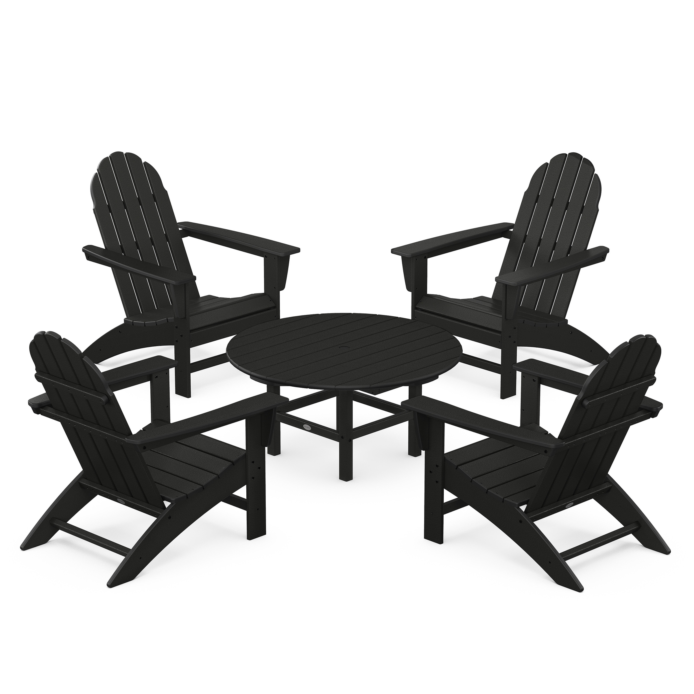 Polywood Vineyard 5-piece Adirondack Chair Conversation Set