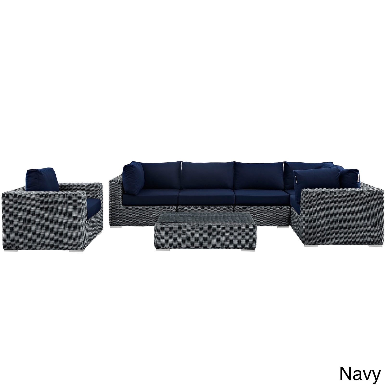 Invite Outdoor Patio 7-piece Sectional Set
