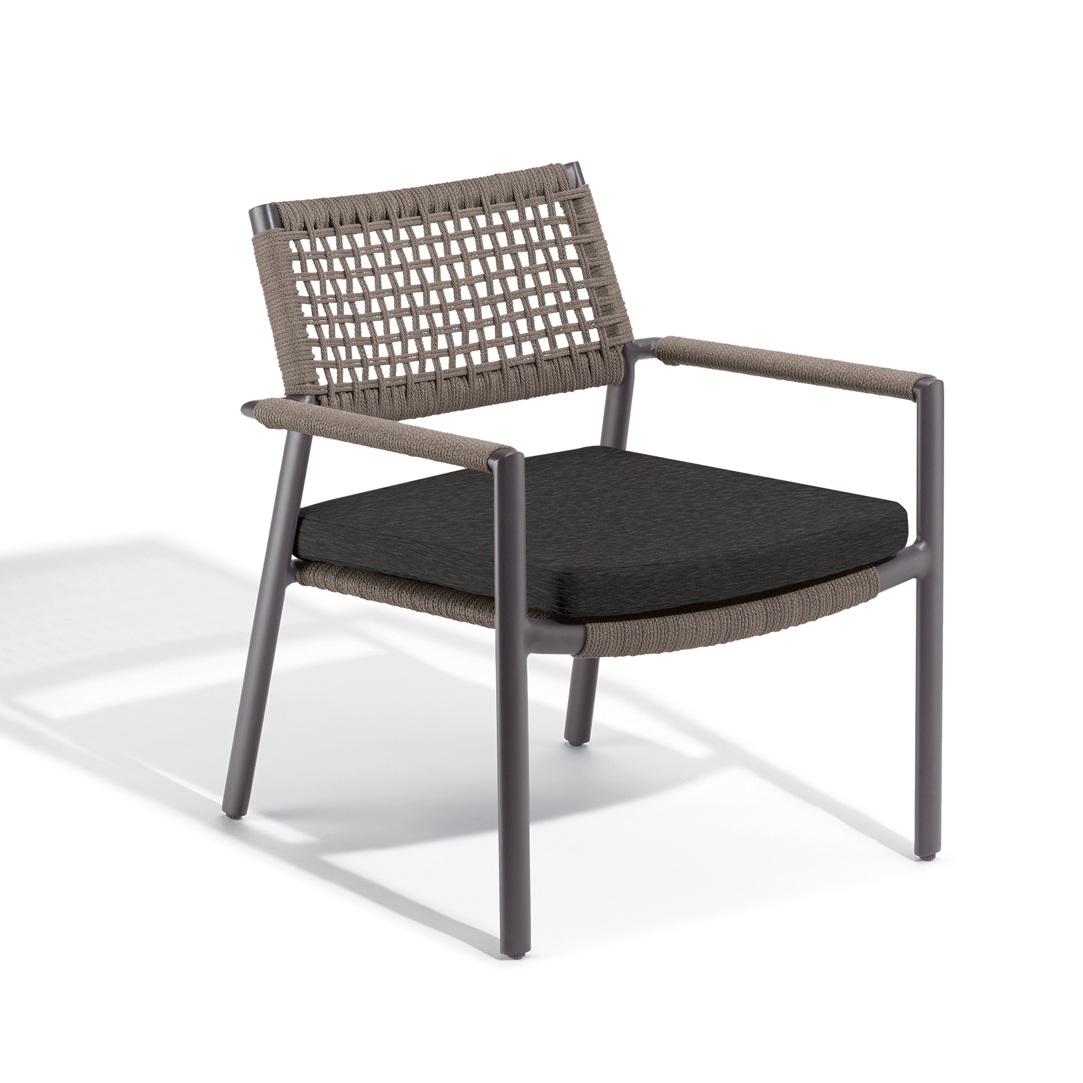 Oxford Garden Eiland Mocha Composite Cord Club Chair - Pepper Cushion