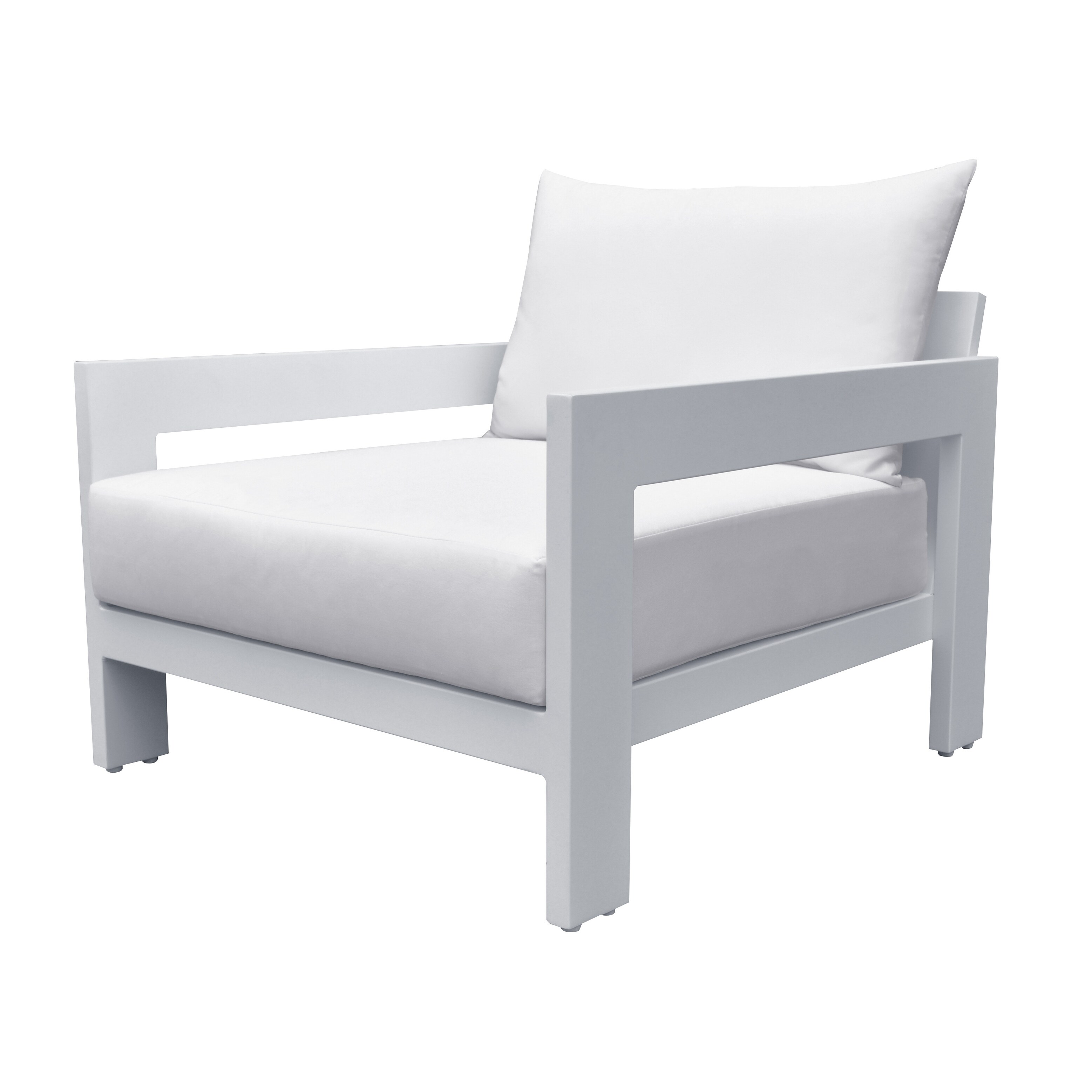 Renava Wake Modern White Outdoor Lounge Chair
