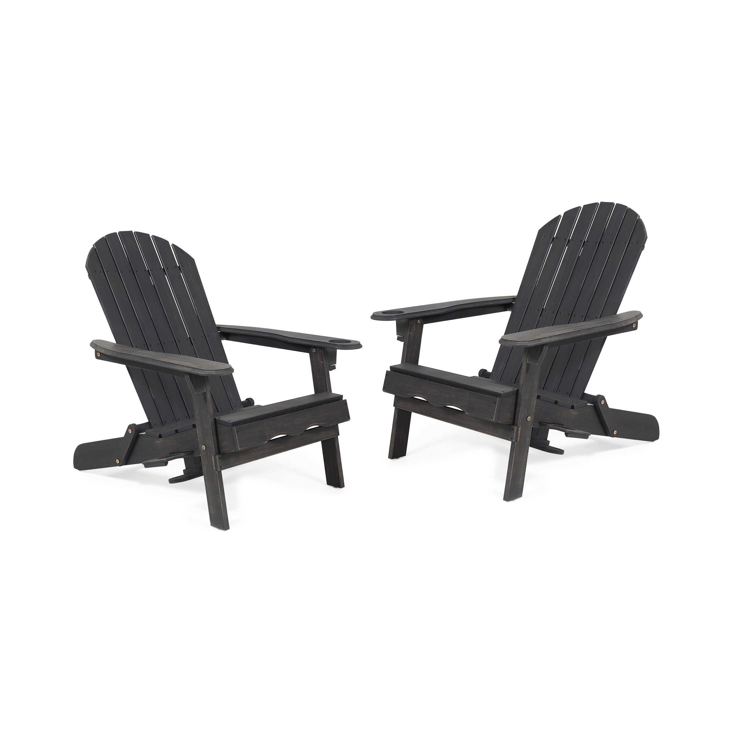 Bellwood Outdoor Acacia Wood Folding Adirondack Chairs (set Of 2) By Christopher Knight Home