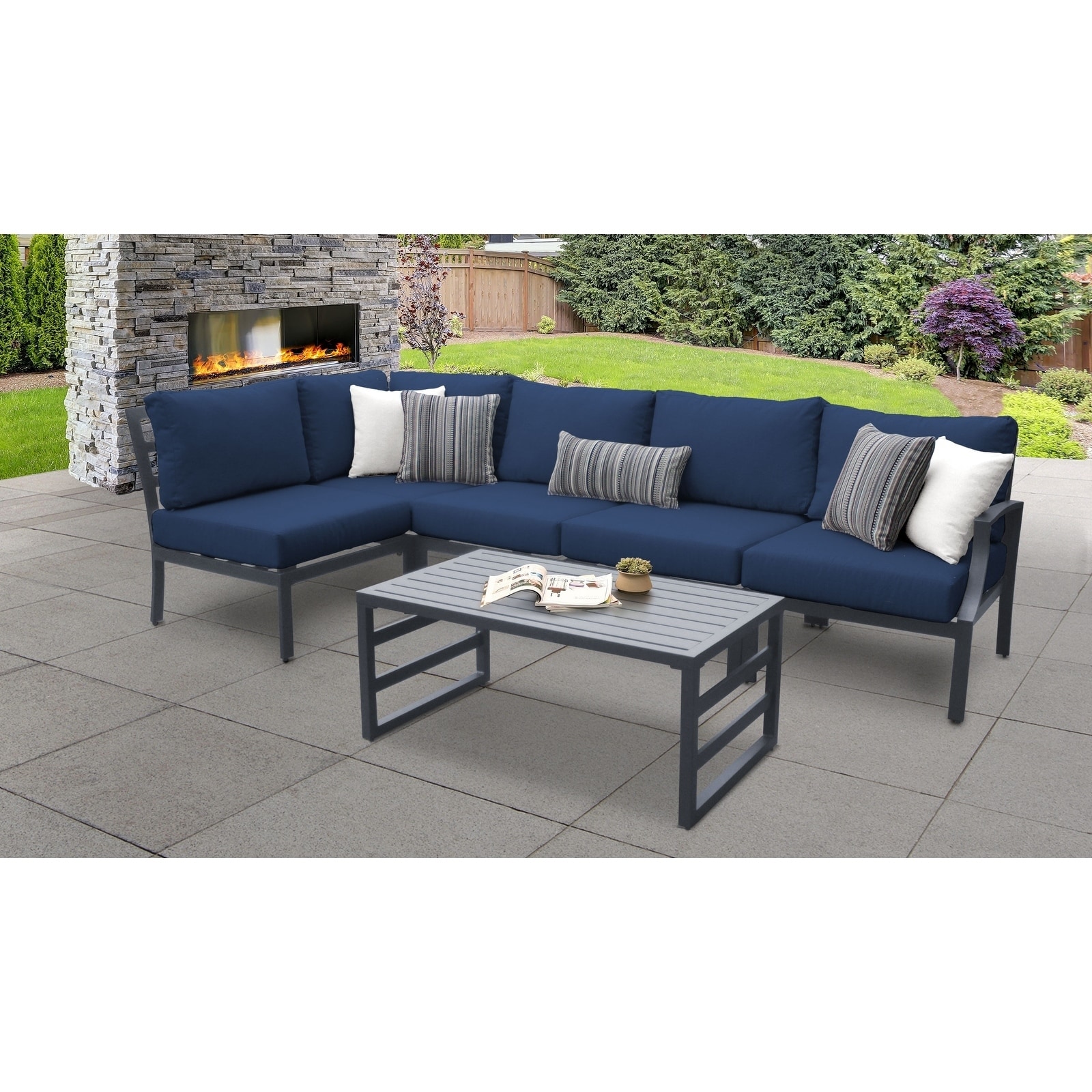 Moresby 6-piece Outdoor Aluminum Patio Furniture Set 06q By Havenside Home