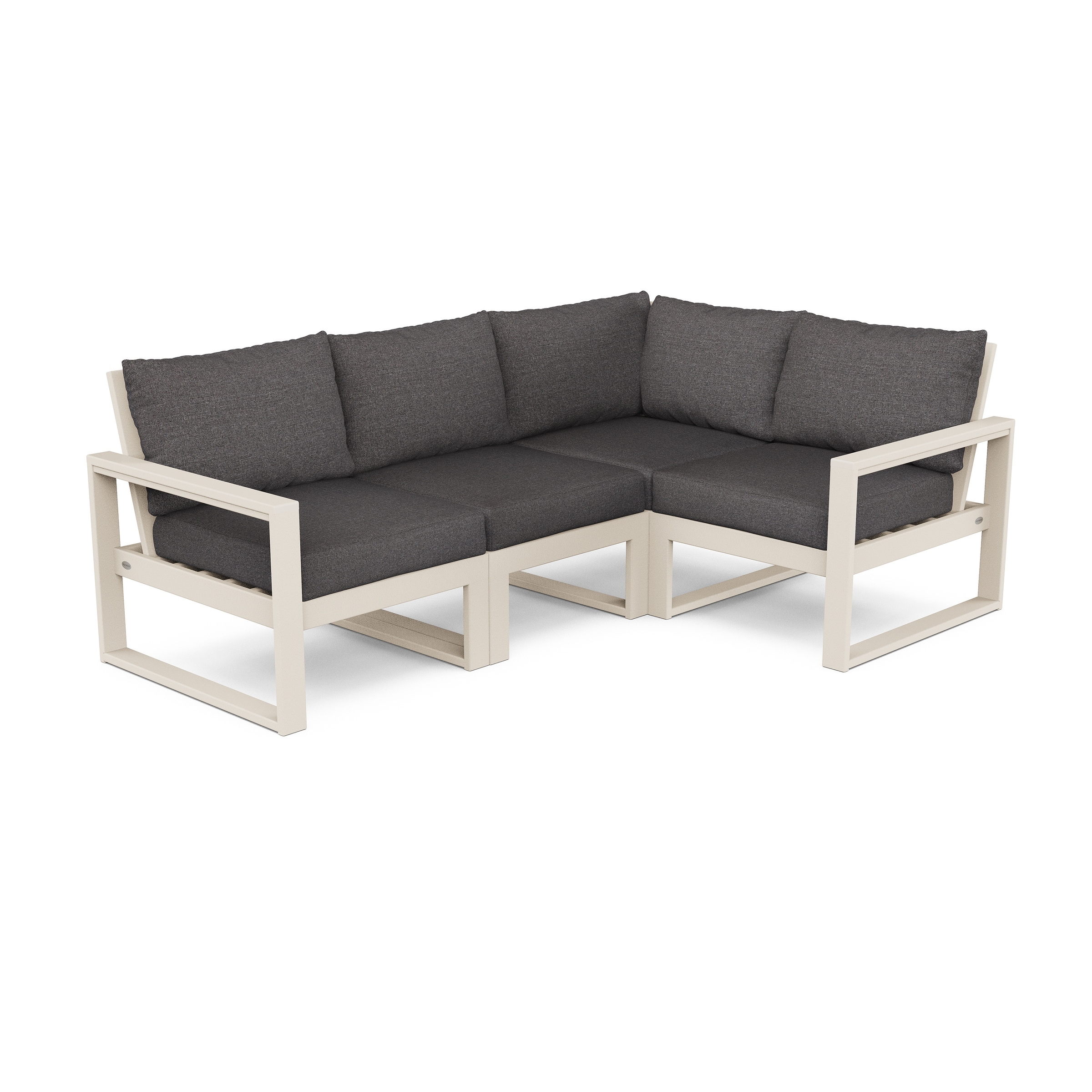 Polywood Edge 4-piece Modular Deep Seating Set