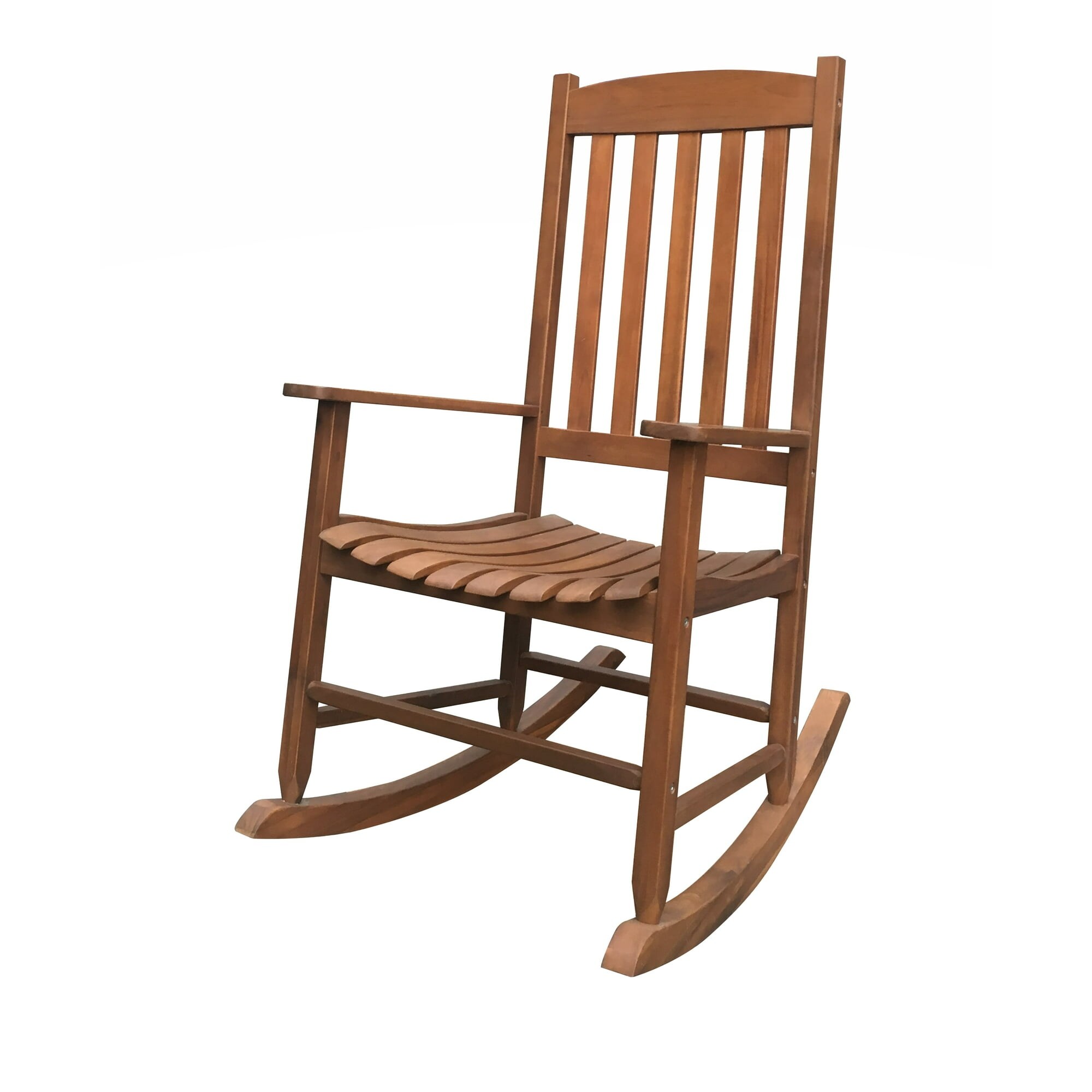 Outdoor Wood Porch Rocking Chair  Weather Resistant Finish