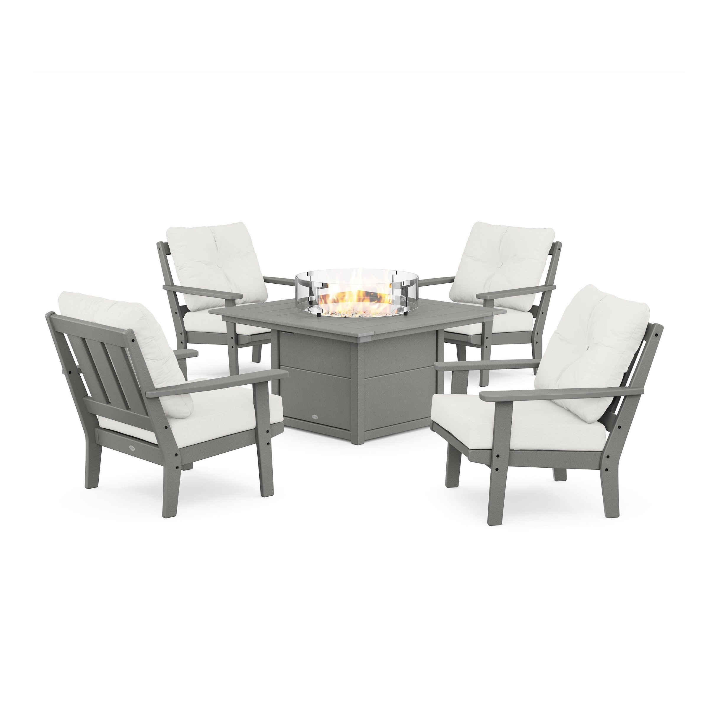 Oxford 5-piece Deep Seating Set With Fire Pit Table