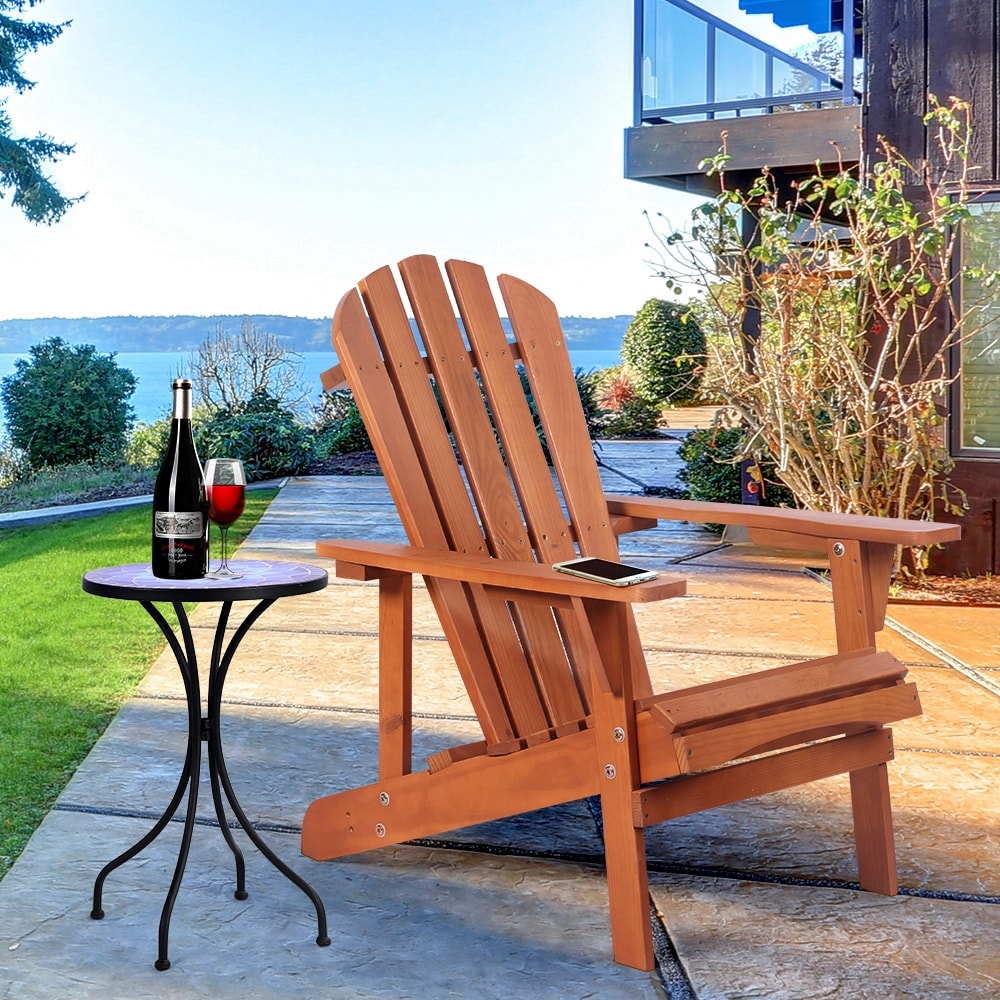 Adirondack Chair Solid Wood Outdoor Patio Furniture