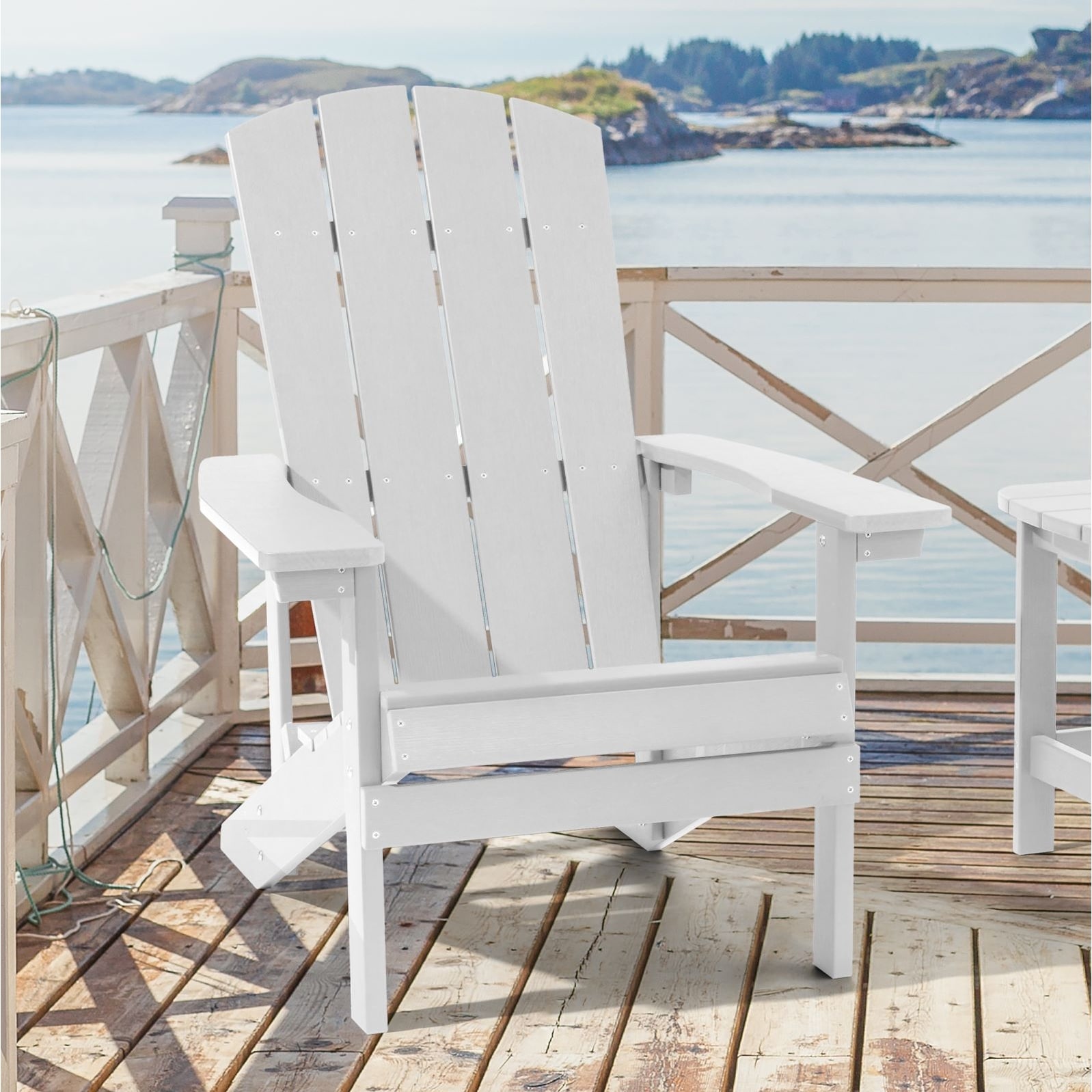Outdoor Recycled Plastic Modern Adirondack Chair By Livoosun