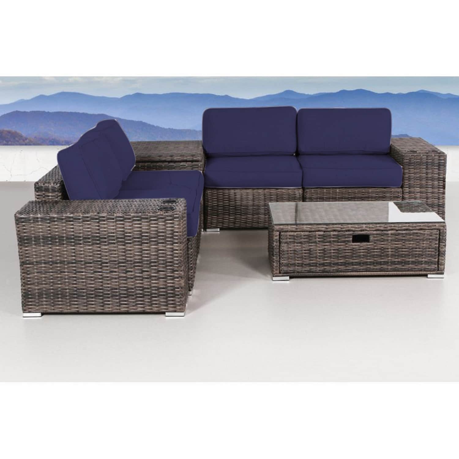 8 Piece Sectional Set With Cushions
