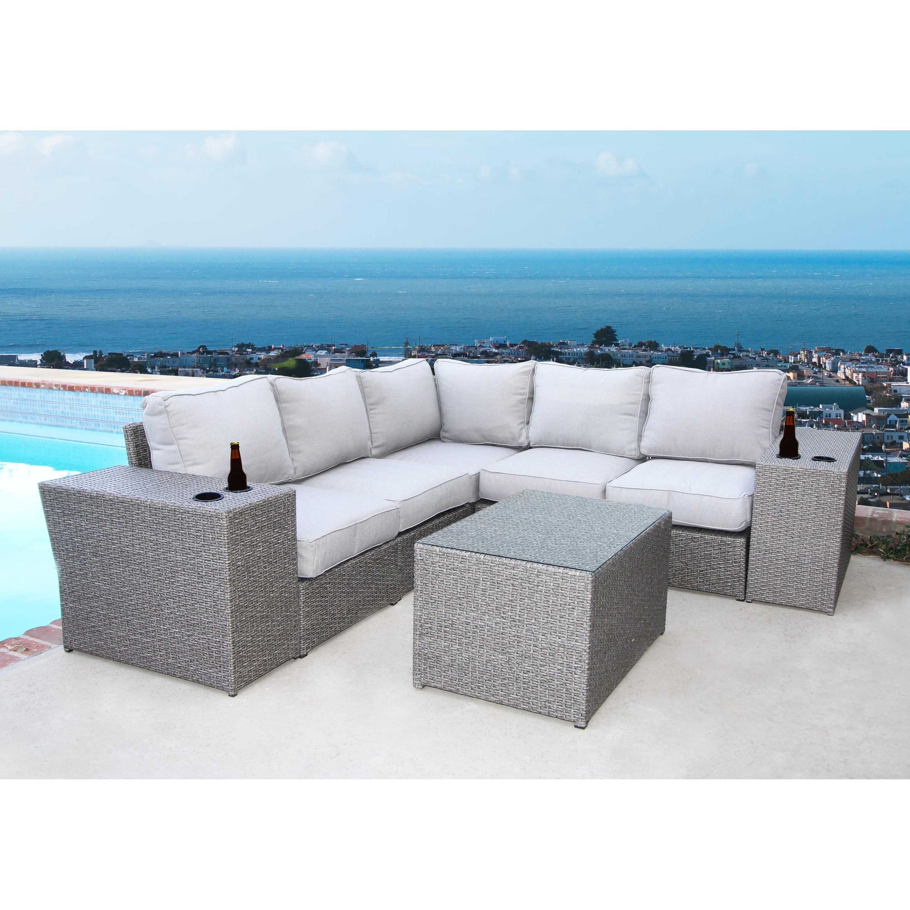 8 Piece Sectional Set With Cushions