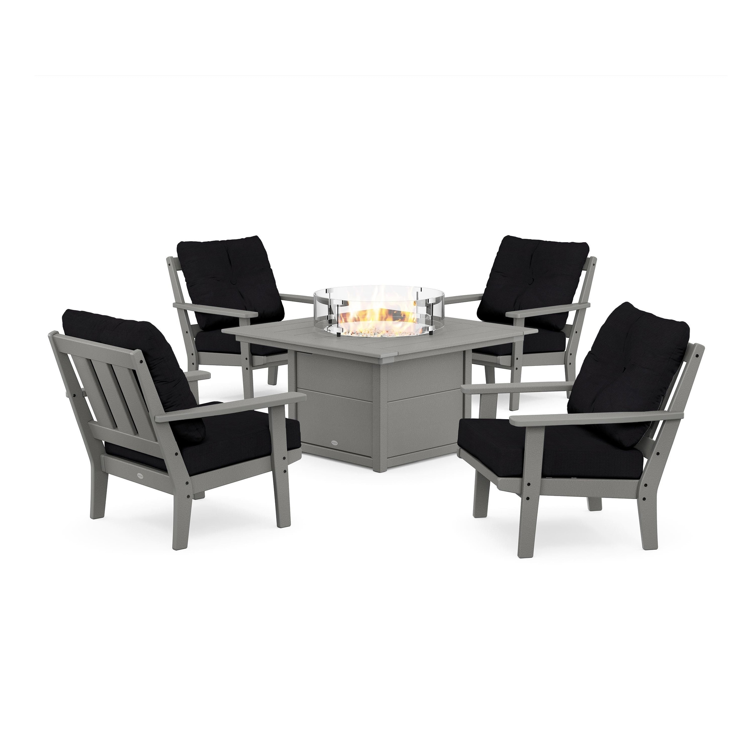Oxford 5-piece Deep Seating Set With Fire Pit Table