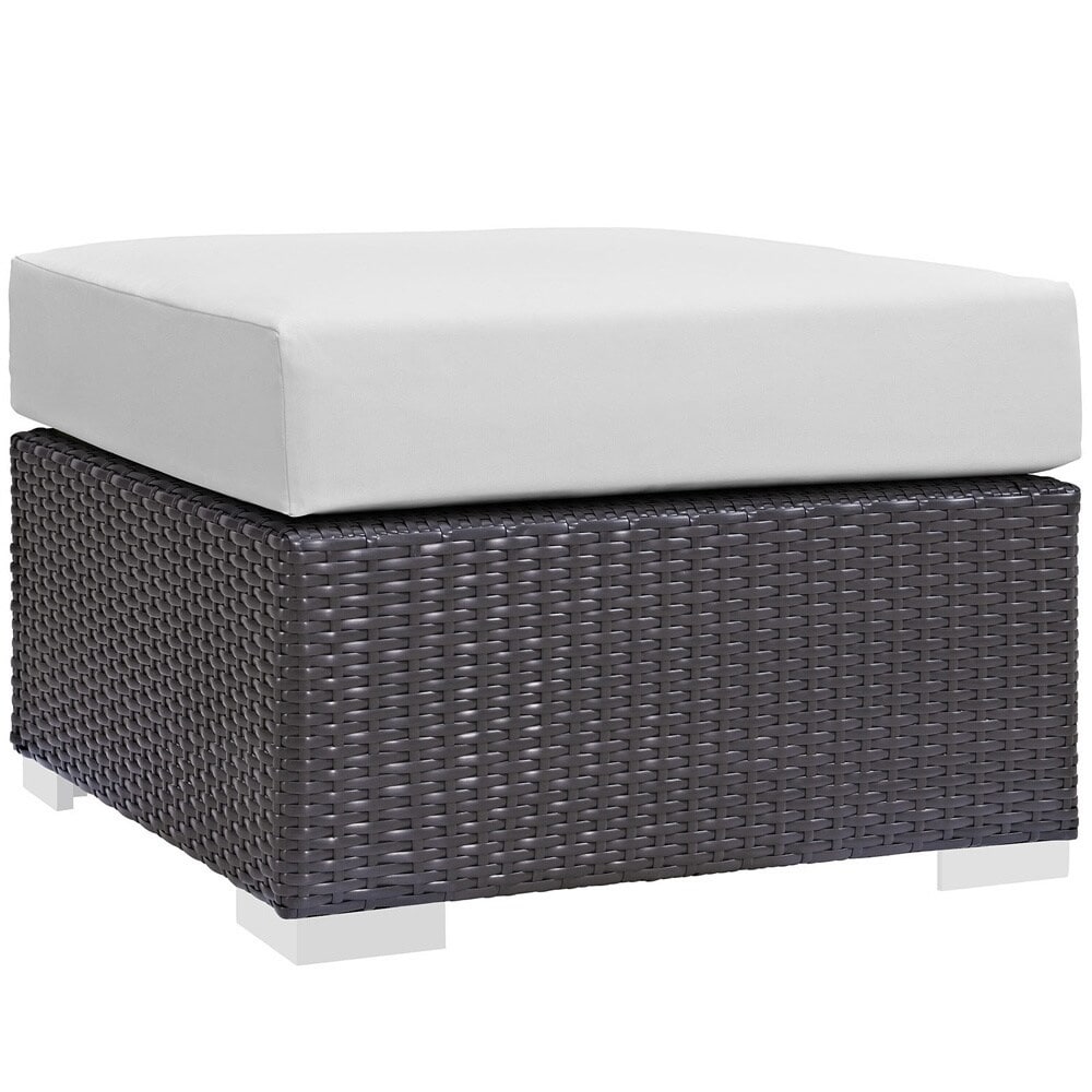 Sadie Upholstered Outdoor Patio Ottoman By Havenside Home