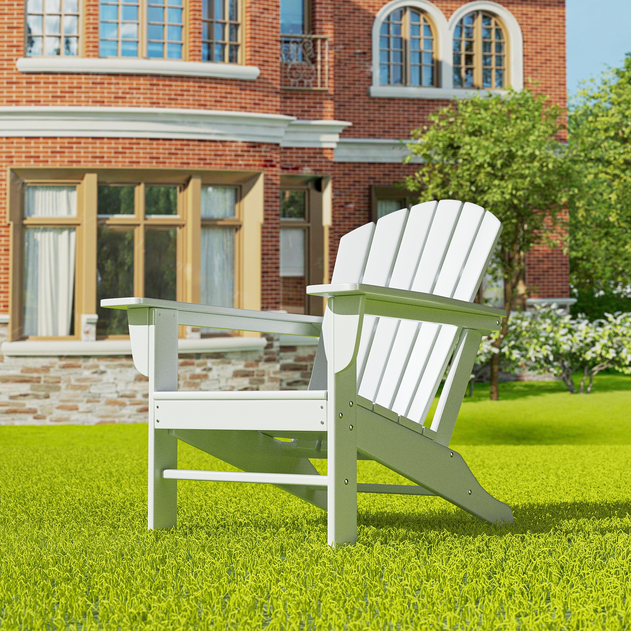 Polytrends Altura Outdoor Eco-friendly All Weather Poly Patio Adirondack Chair