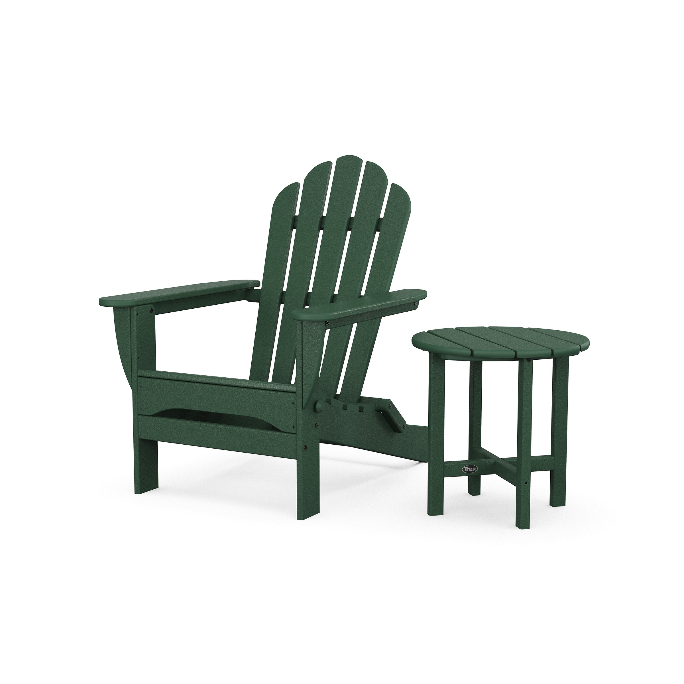 Monterey Bay Folding Adirondack Chair With Side Table