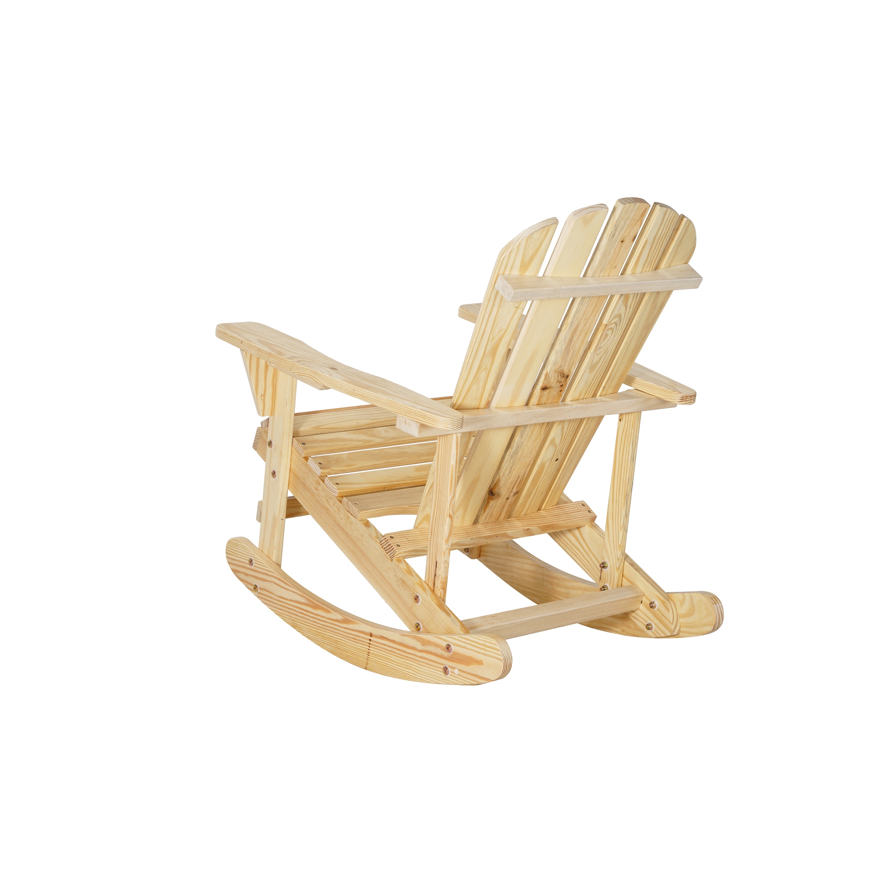 Solid Wood Adirondack Rocking Chair For Patio