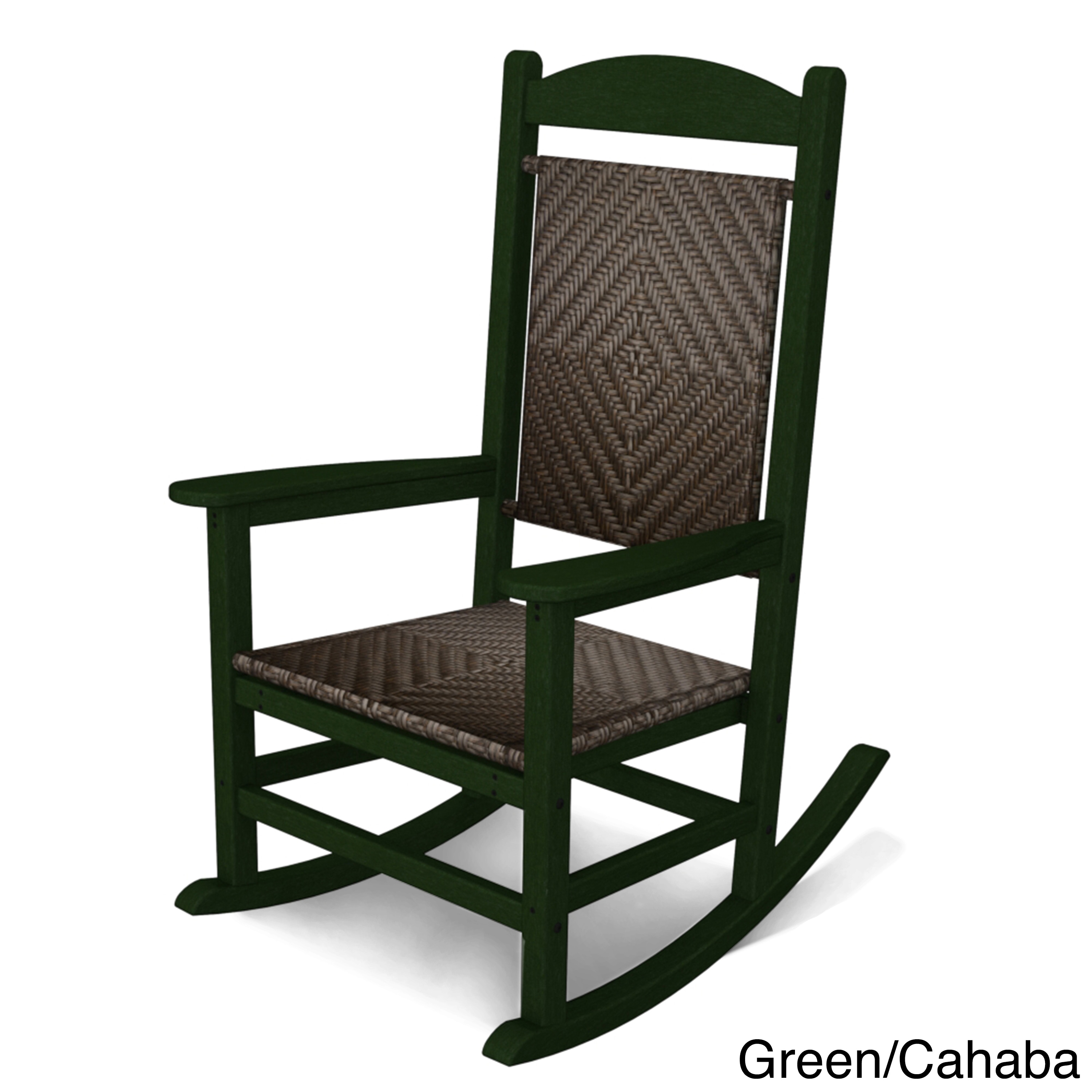 Polywood Presidential Woven Rocking Chair