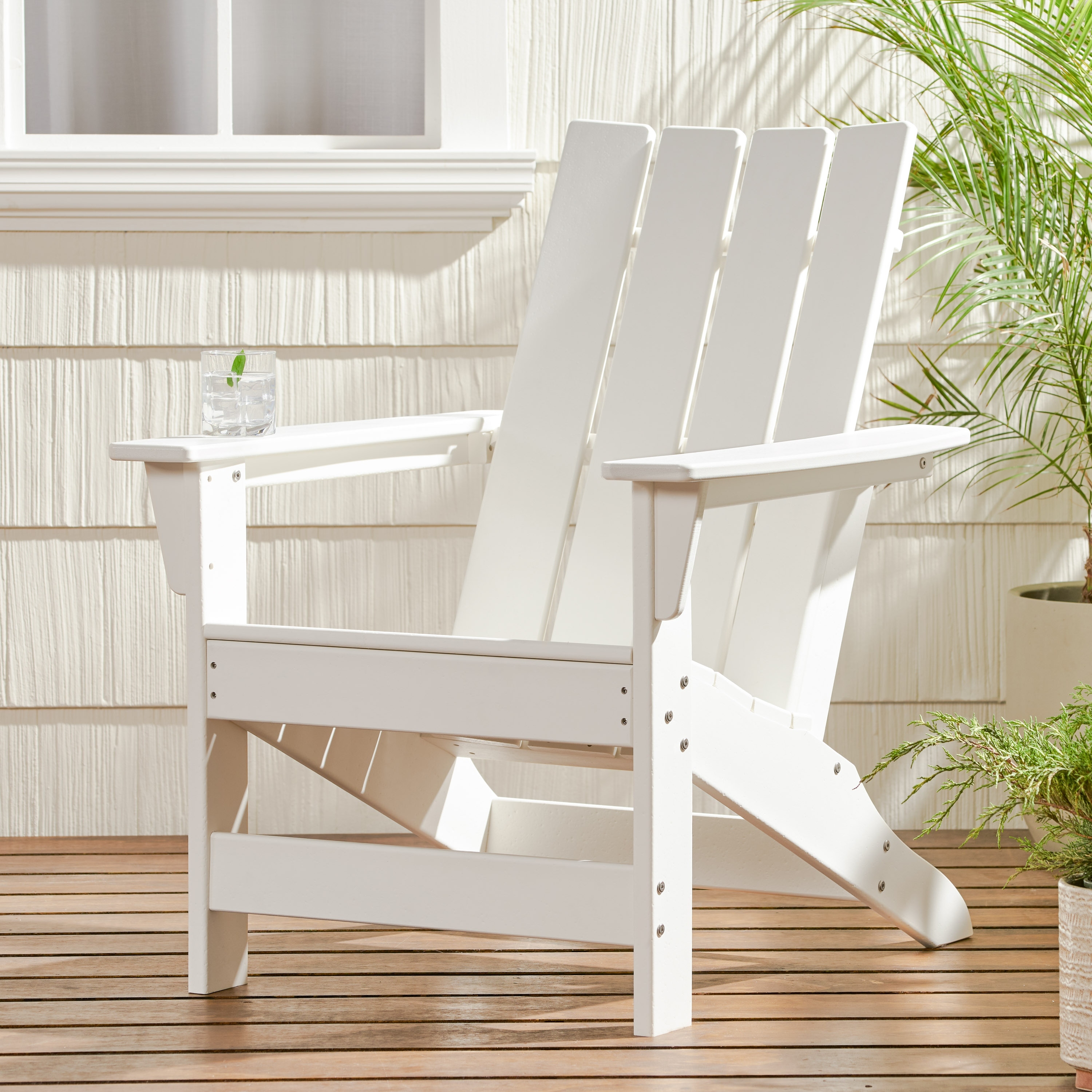 Encino Outdoor Resin Adirondack Chair By Christopher Knight Home