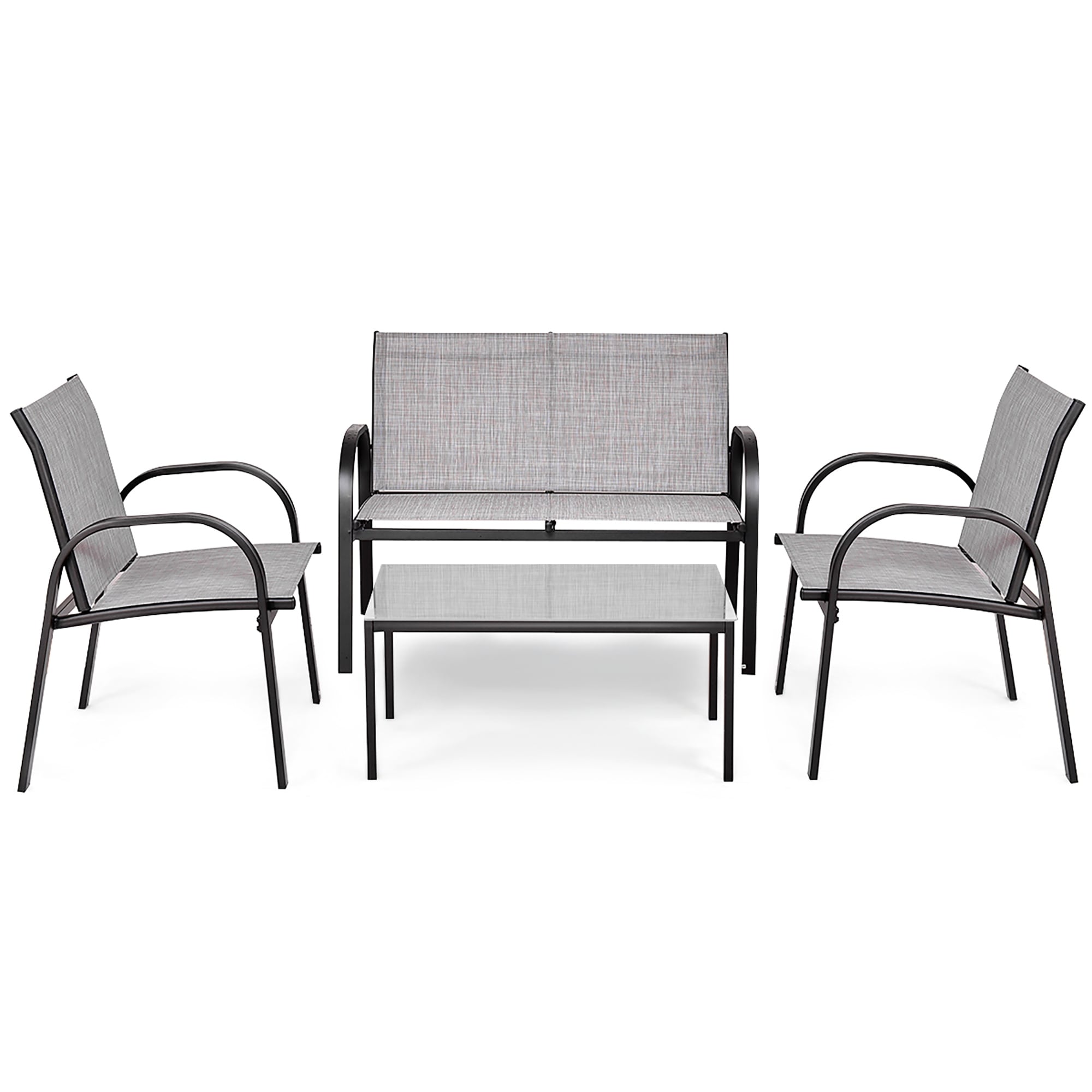 4 Pcs Fabric Furniture Outdoor Sofa Conversation Set