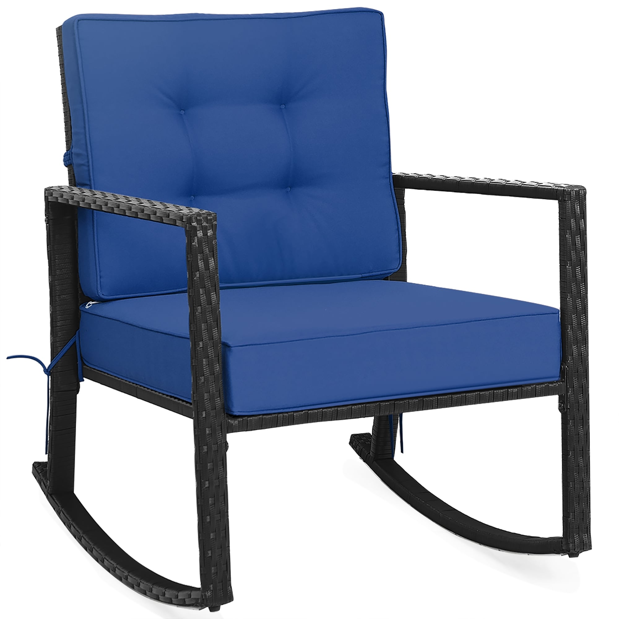 Patio Rocking Chair Outdoor Glider Rattan Rocker Chair