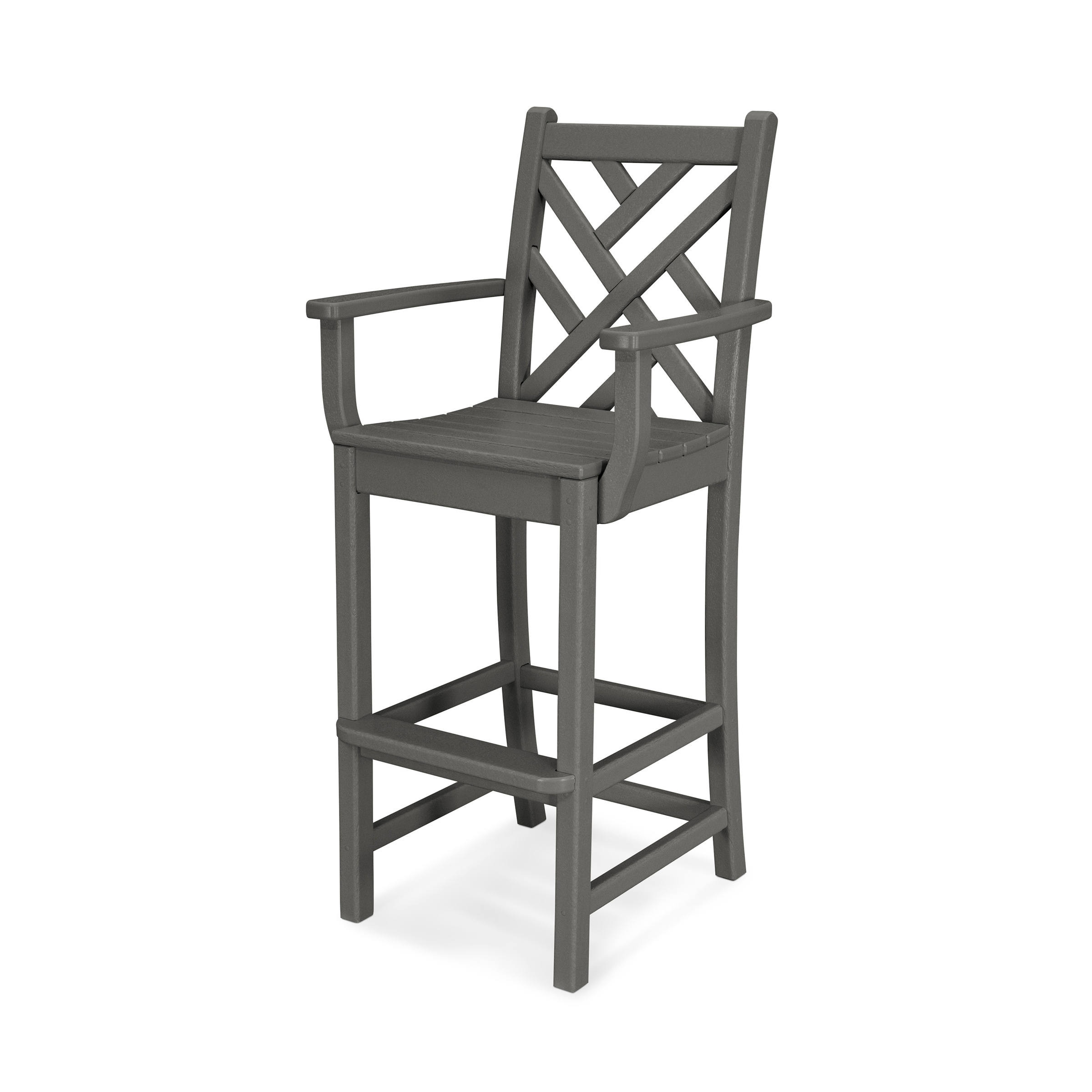 Polywood Chippendale 30 Outdoor Bar Arm Chair