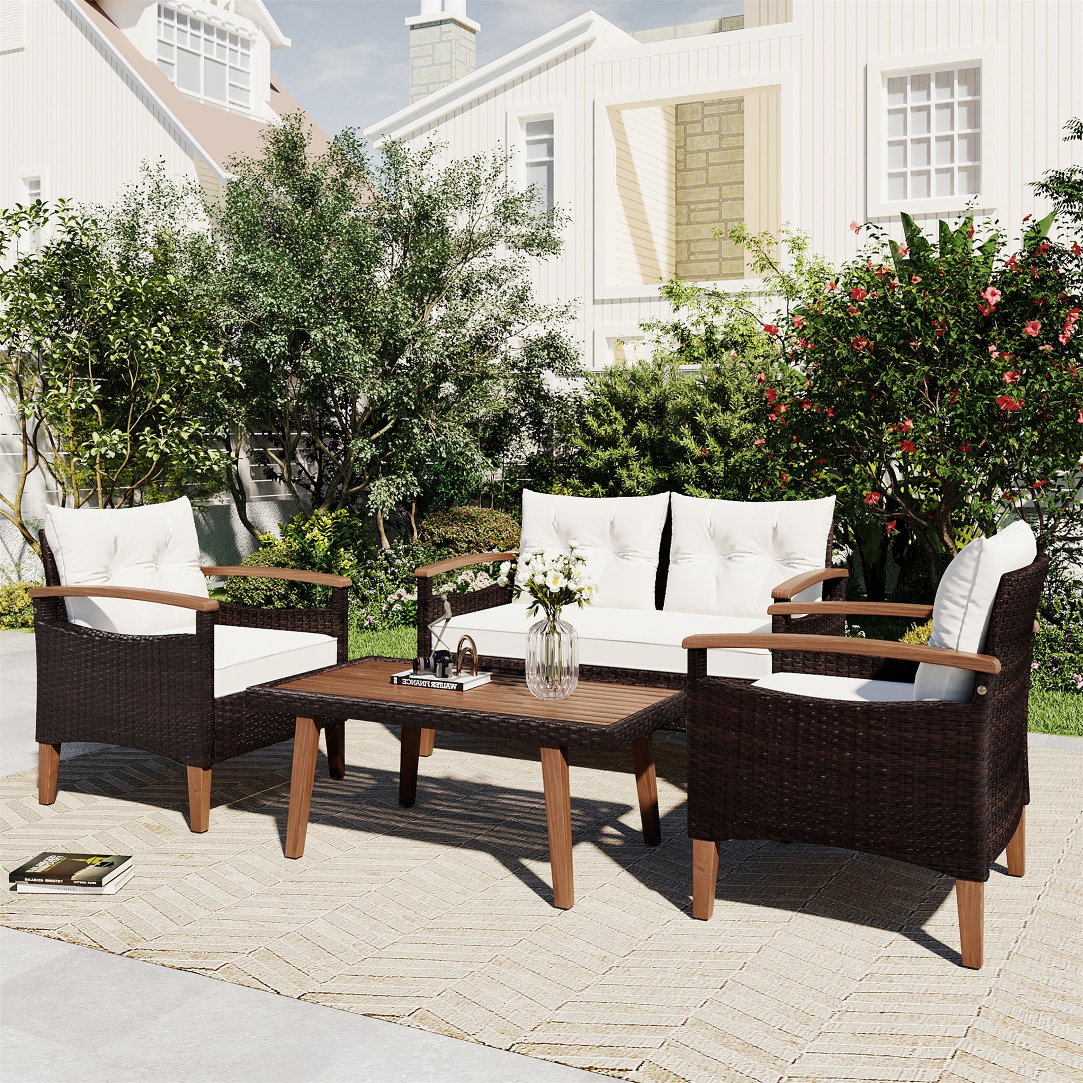 4-piece Garden Furniture Patio Seating Set