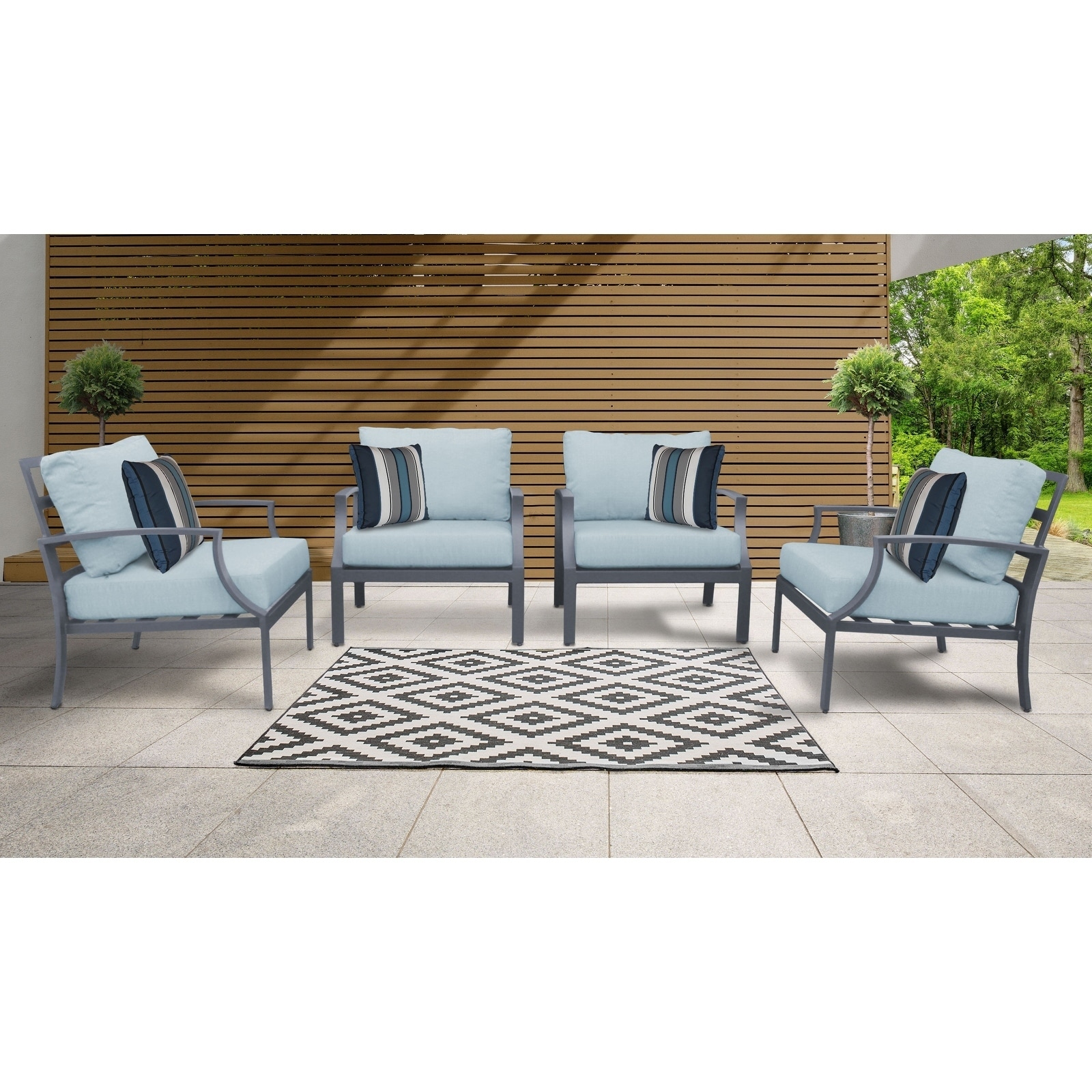 Moresby 4-piece Outdoor Aluminum Patio Furniture Set 04g By Havenside Home