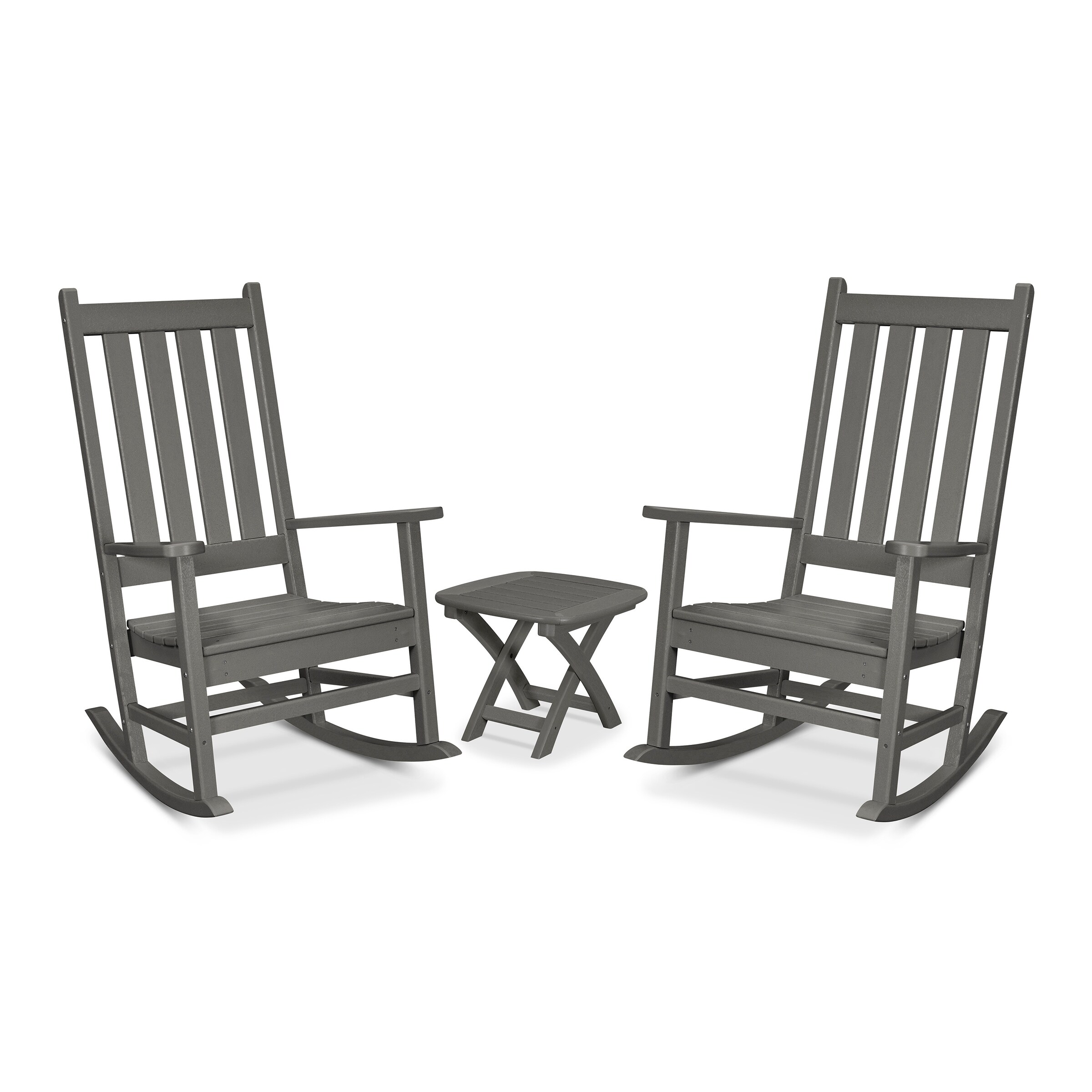 Trex Outdoor Furniture Cape Cod 3-piece Porch Rocking Chair Set