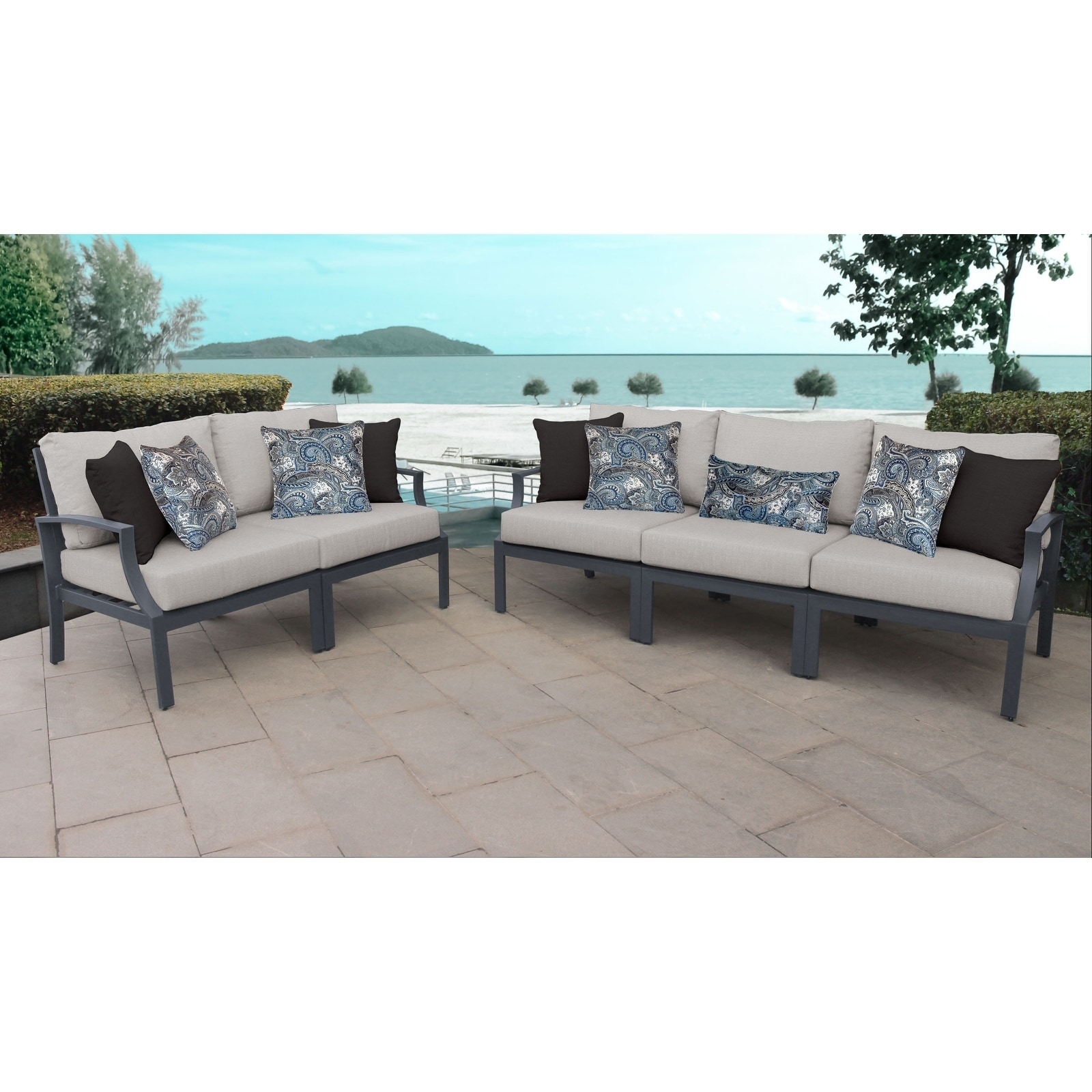 Moresby 5-piece Outdoor Aluminum Patio Furniture Set 05a By Havenside Home