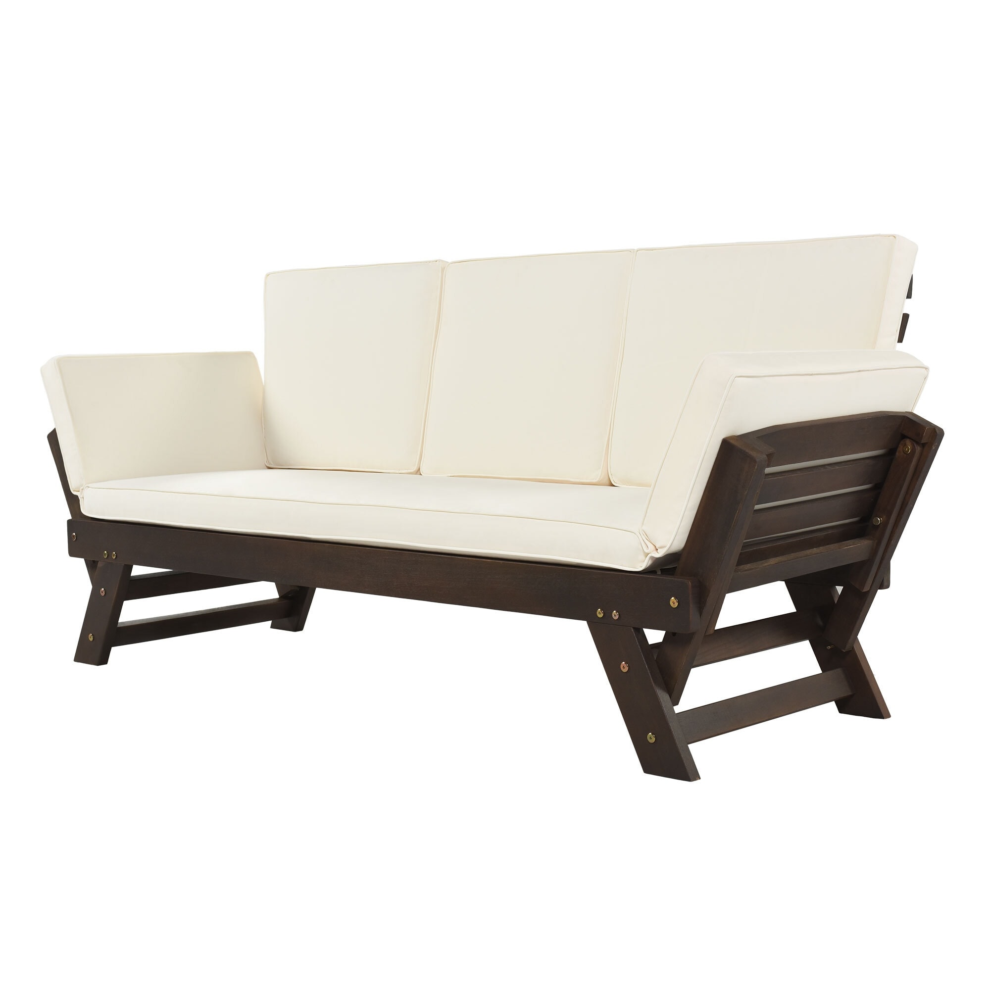Williamspace Convertible Patio Sofa  Outdoor Daybed With Pillows