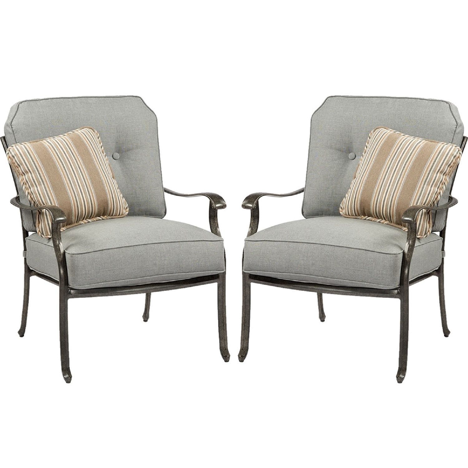 Agio Madison Lounge Chair Set Of 2 With Cushion - 28in W X 34in D X 36in H