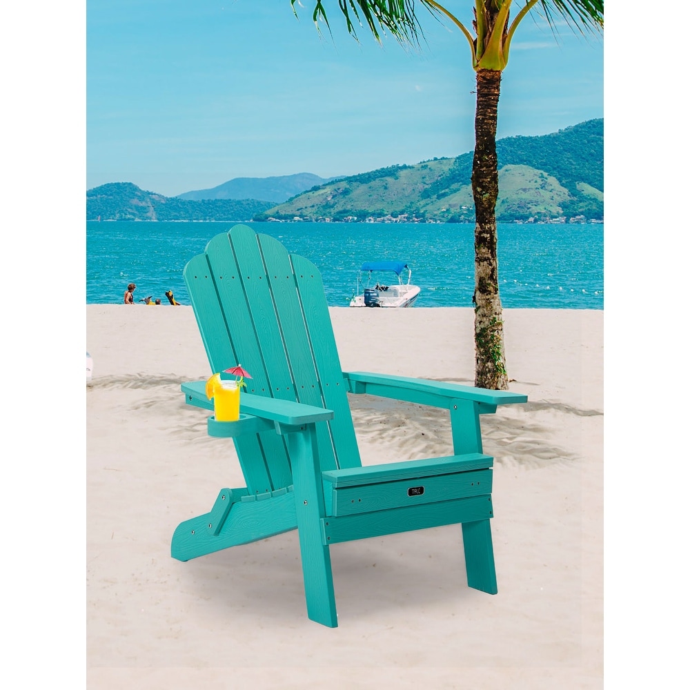 Folding Adirondack Chair With Pullout Ottoman