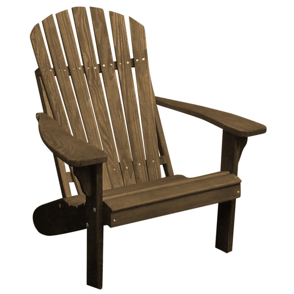 Pressure Treated Pine Fanback Adirondack Chair