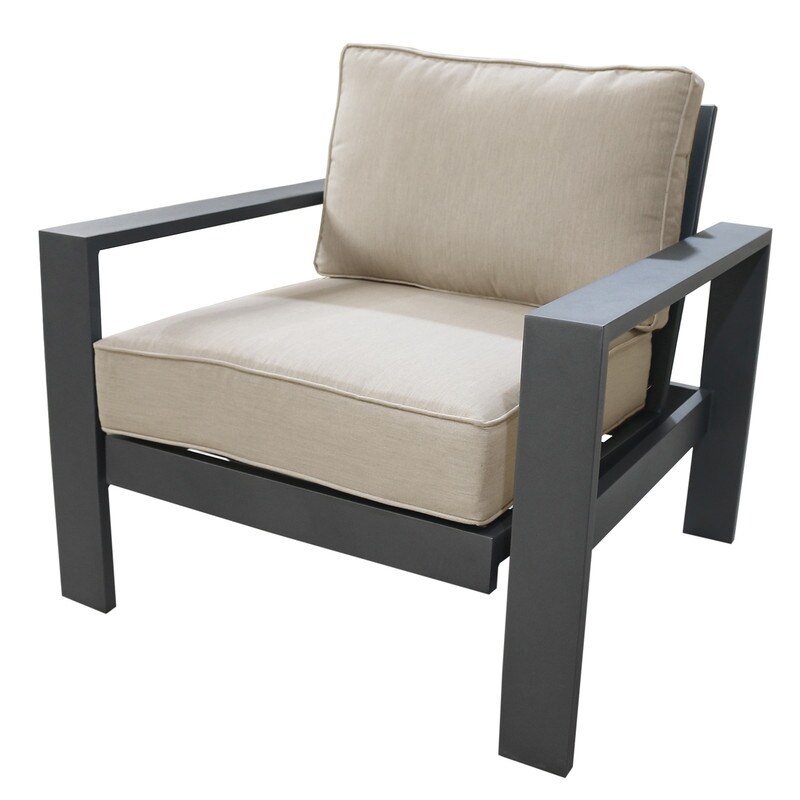 Katalla Aluminum Club Chair With Cushion By Havenside Home