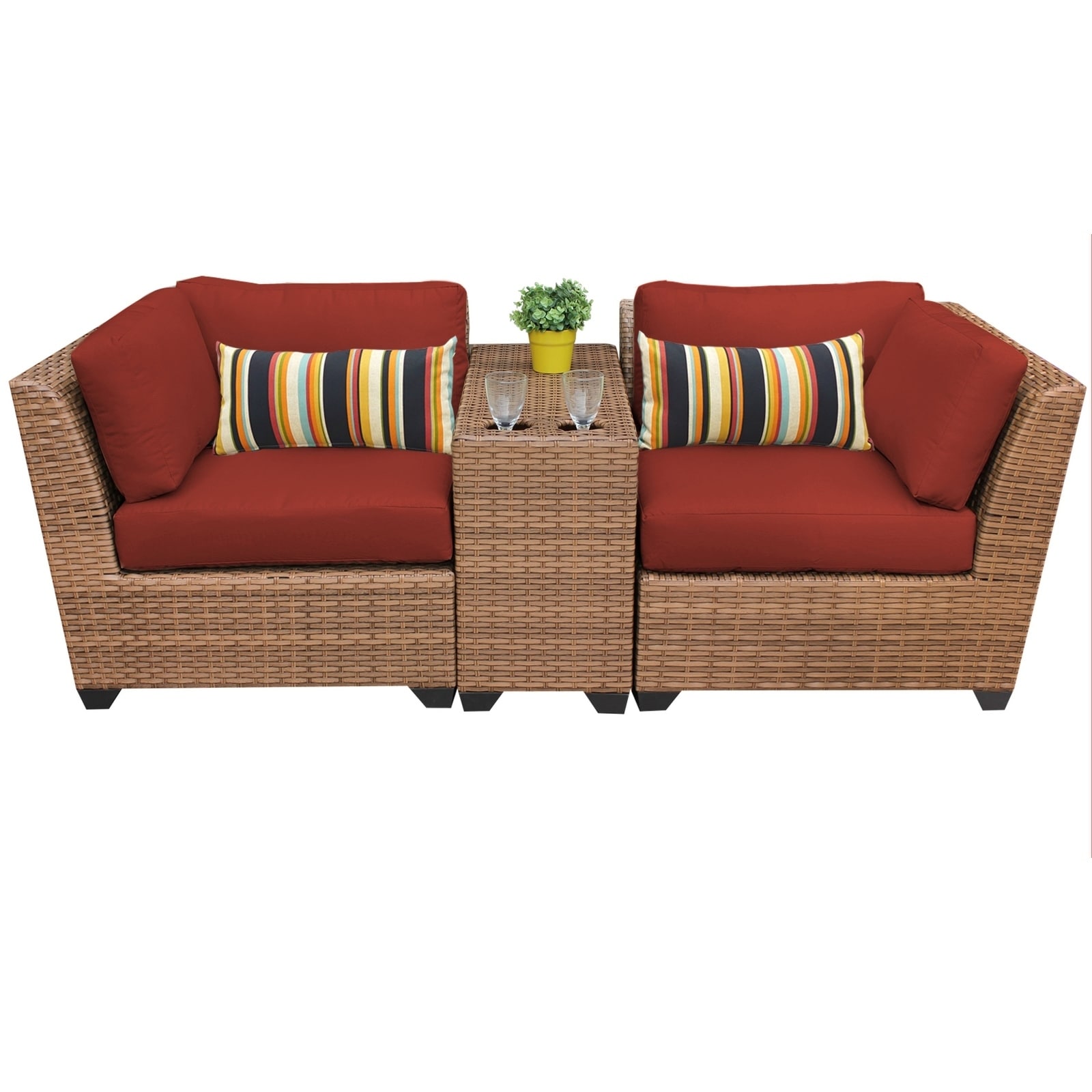 Laguna 3 Piece Outdoor Wicker Patio Furniture Set 03b