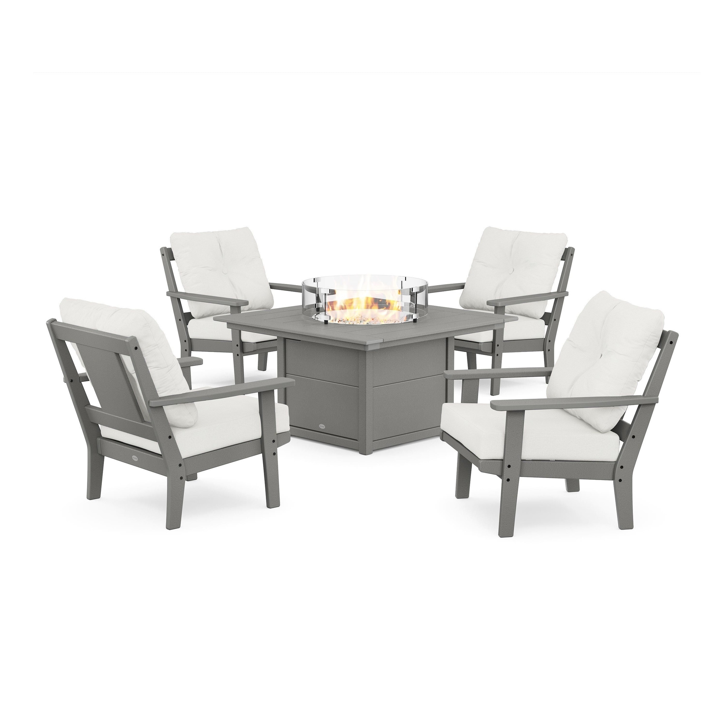 Prairie 5-piece Deep Seating Set With Fire Pit Table