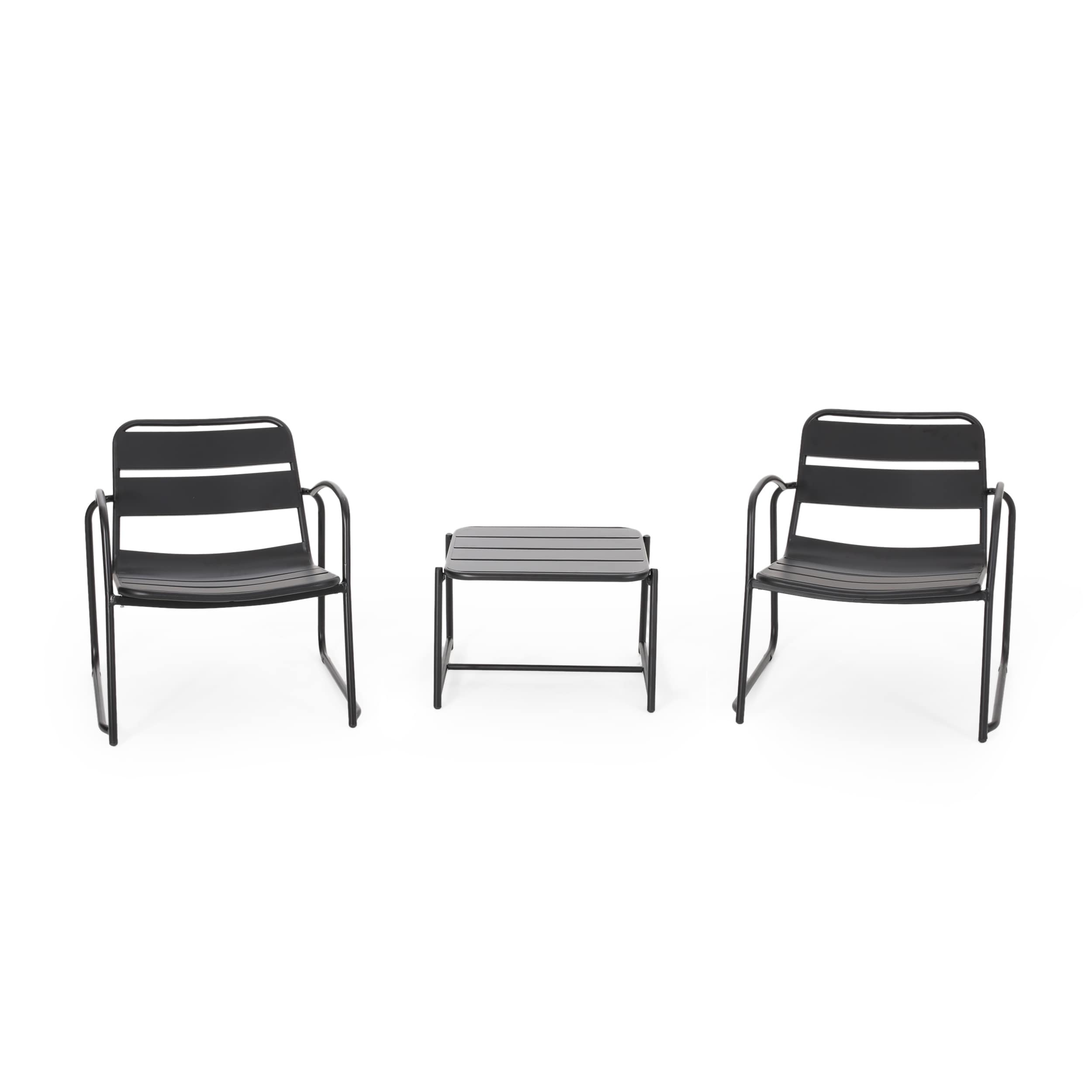 Cowan Outdoor Modern 2 Seater Chat Set By Christopher Knight Home