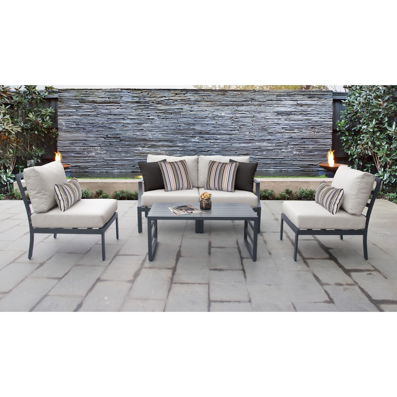Moresby 5-piece Outdoor Aluminum Patio Furniture Set 05d By Havenside Home