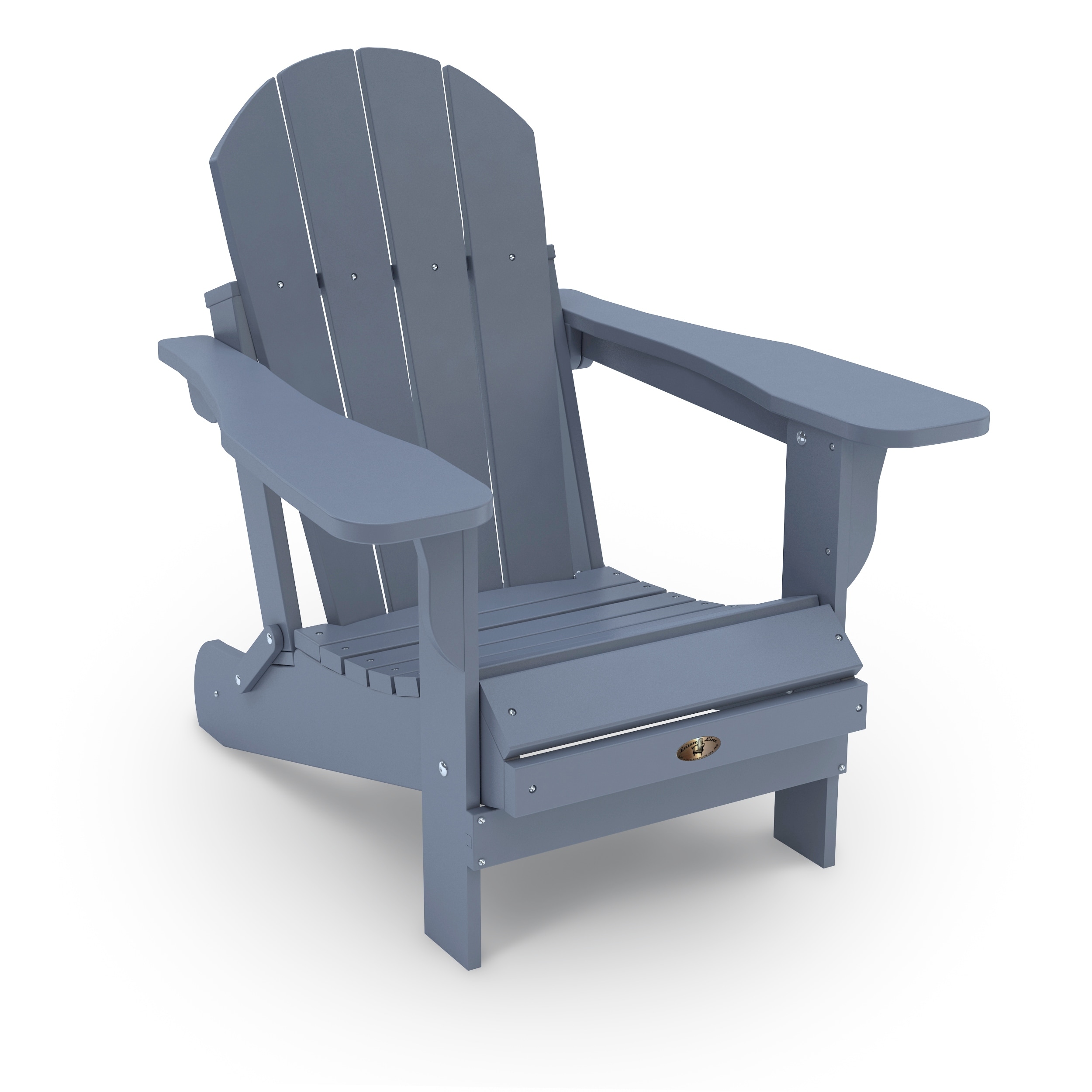 Leisure Line Recycled Plastic Folding Adirondack Chair