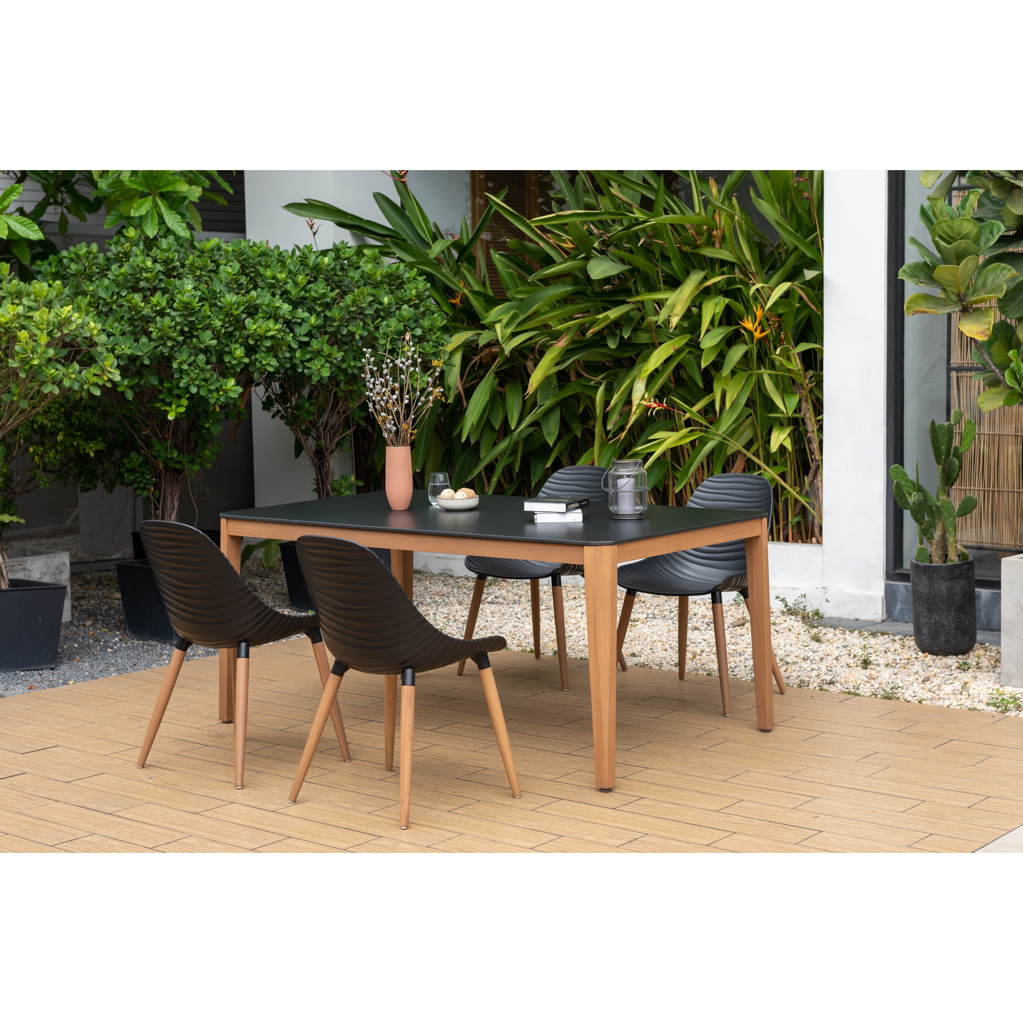 Amazonia Fsc Certified Wood Jenhuer Outdoor Patio Dining Set