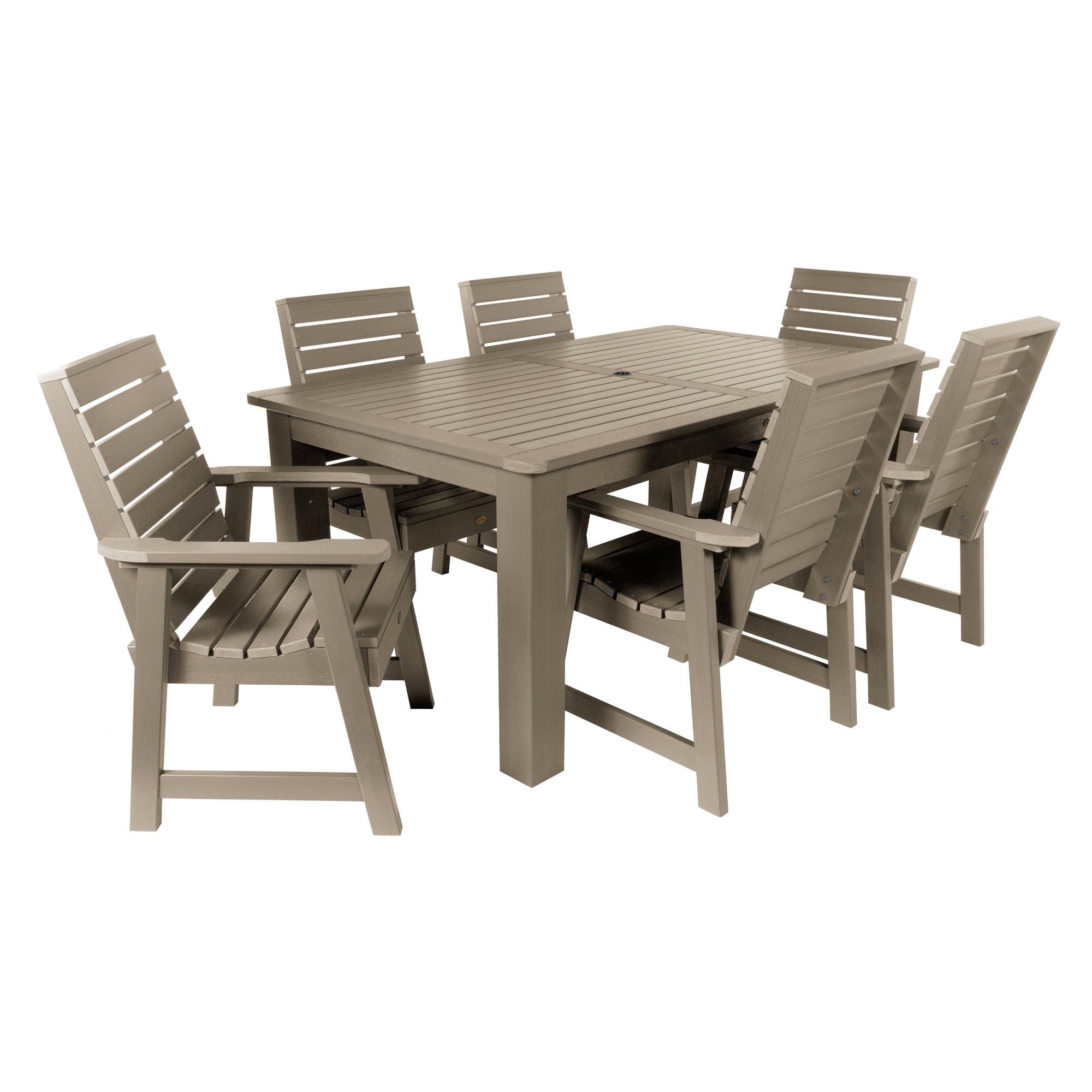 Weatherly 7-piece Outdoor Dining Set - 42 X 72 Table  Dining-height