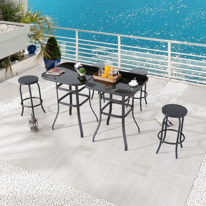 Patio Festival 4-person Outdoor Square Dining Set