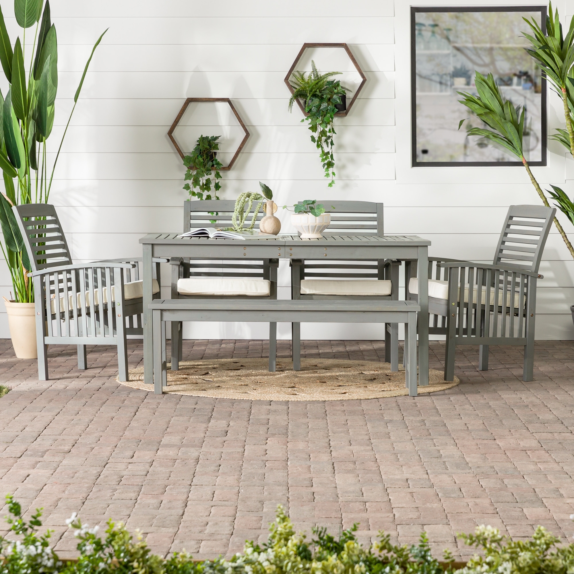 Middlebrook Surfside 6-piece Acacia Wood Outdoor Dining Set
