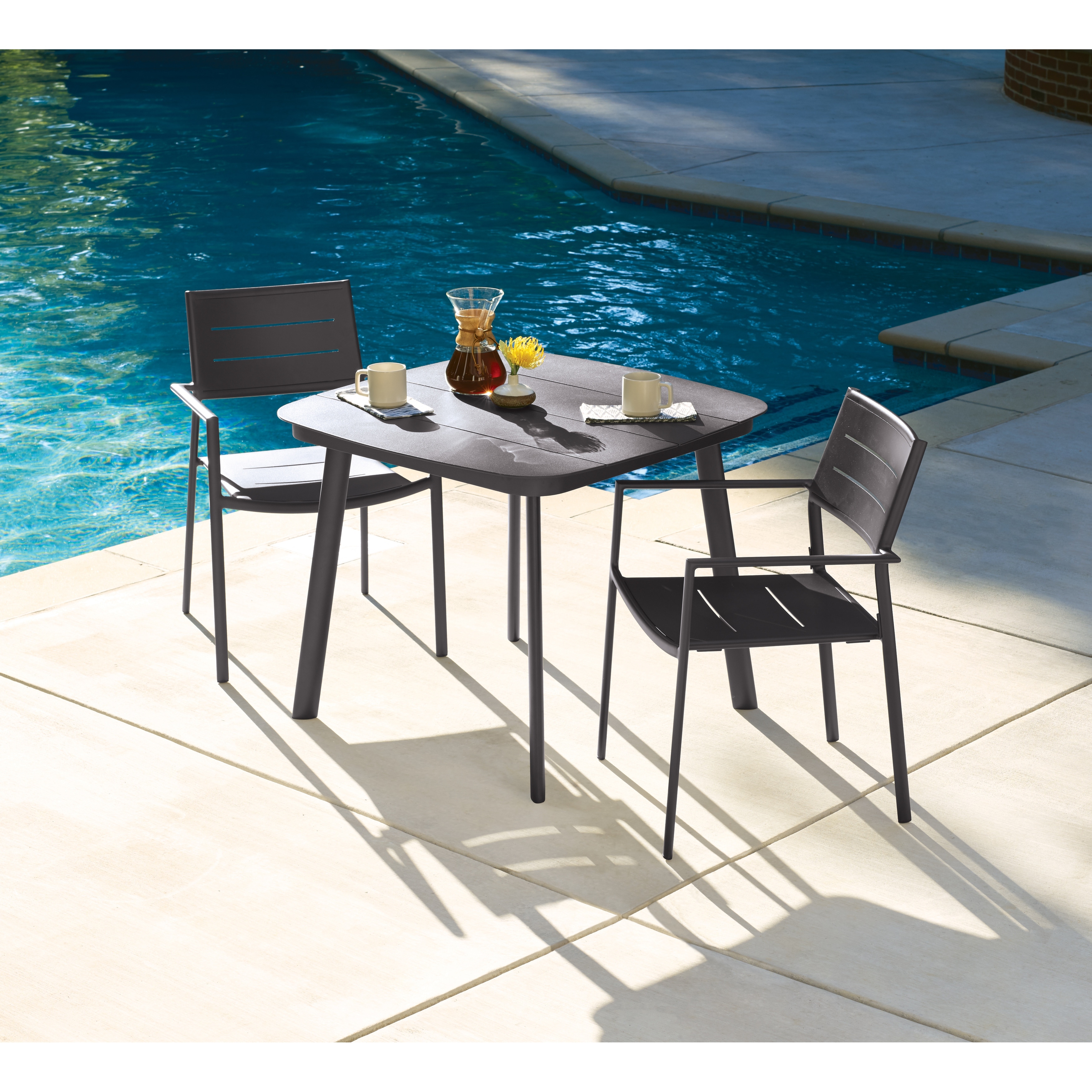Eila 3-piece Carbon Dining Table Set By Havenside Home